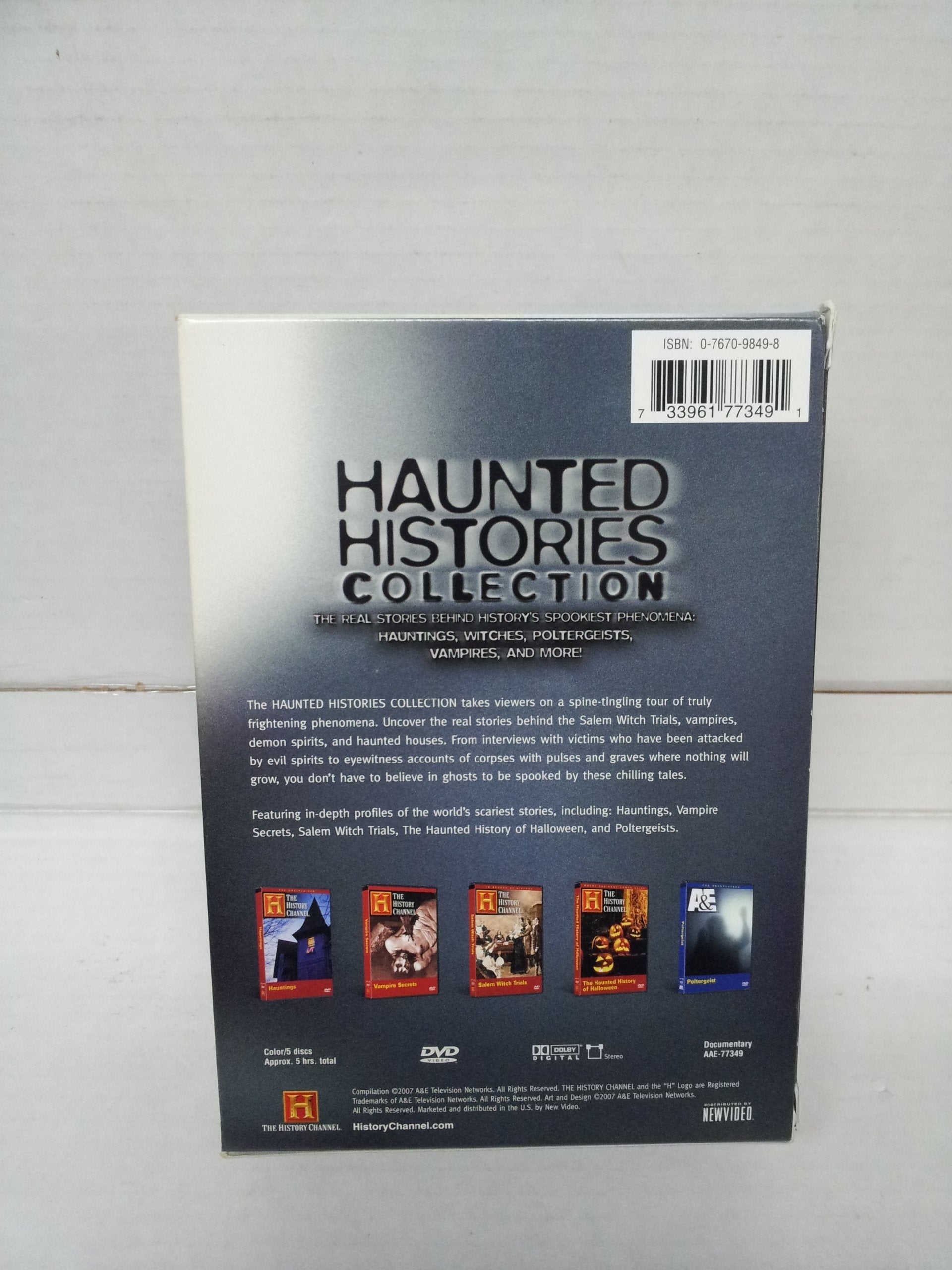 Haunted History: Haunted Histories Collection (Hauntings / Vampire Secrets / Salem Witch Trials / The Haunted History of Halloween / Poltergeist) (History Channel) [DVD] used book depot