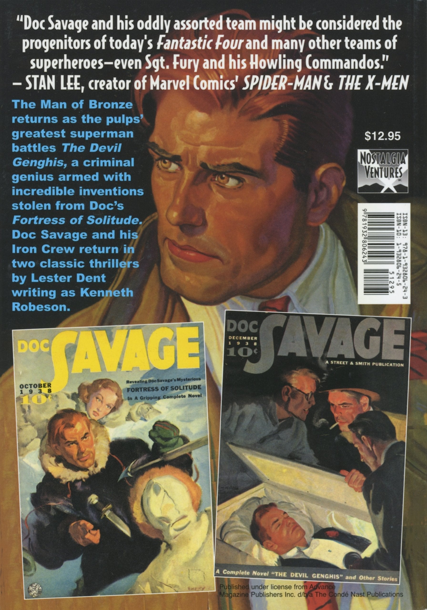 Doc Savage: "Fortress of Solitude" and "The Devil Genghis" (Paperback - variant cover) used book depot