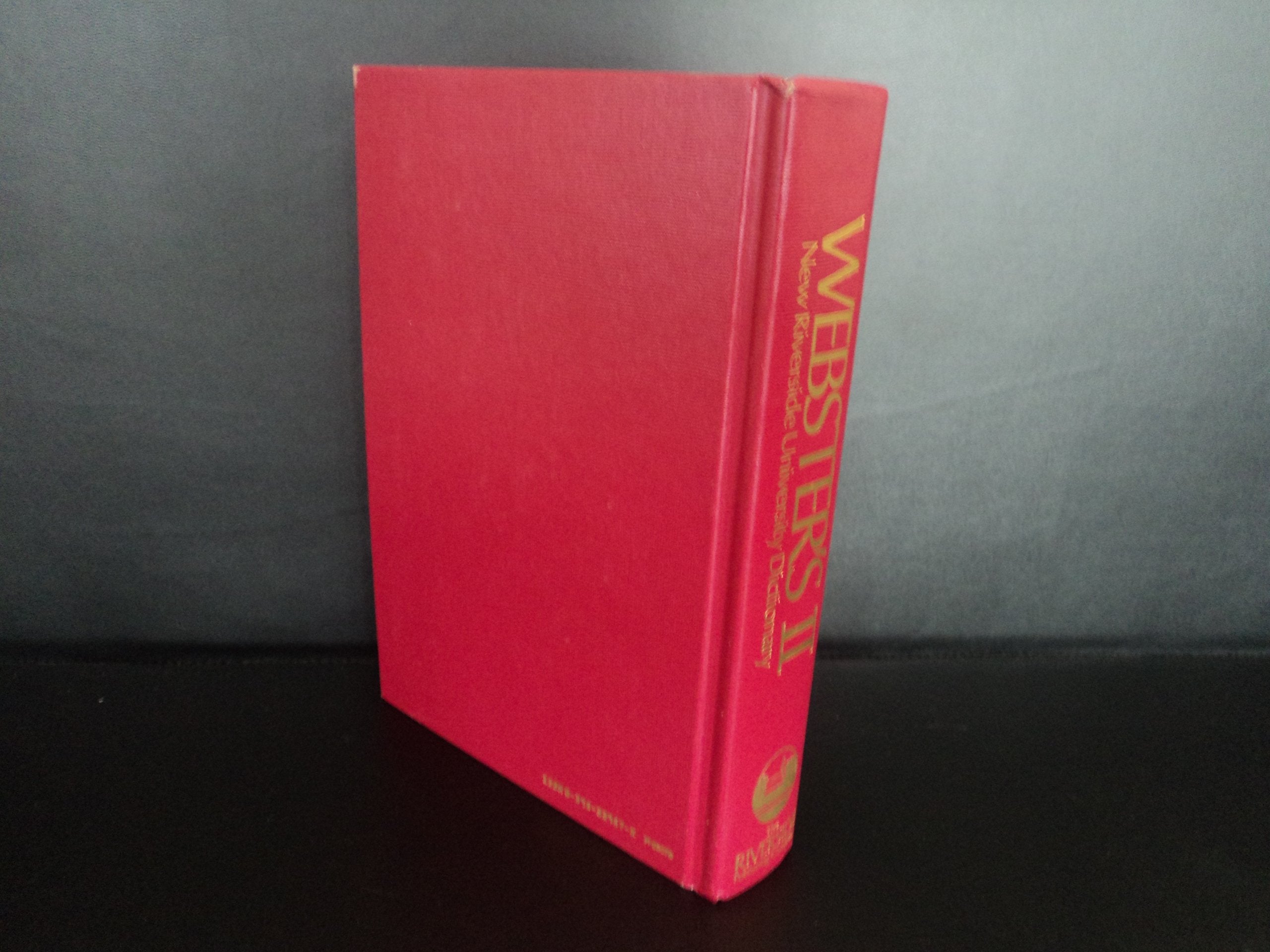 Dic Webster's II New Riverside University Dictionary used book depot