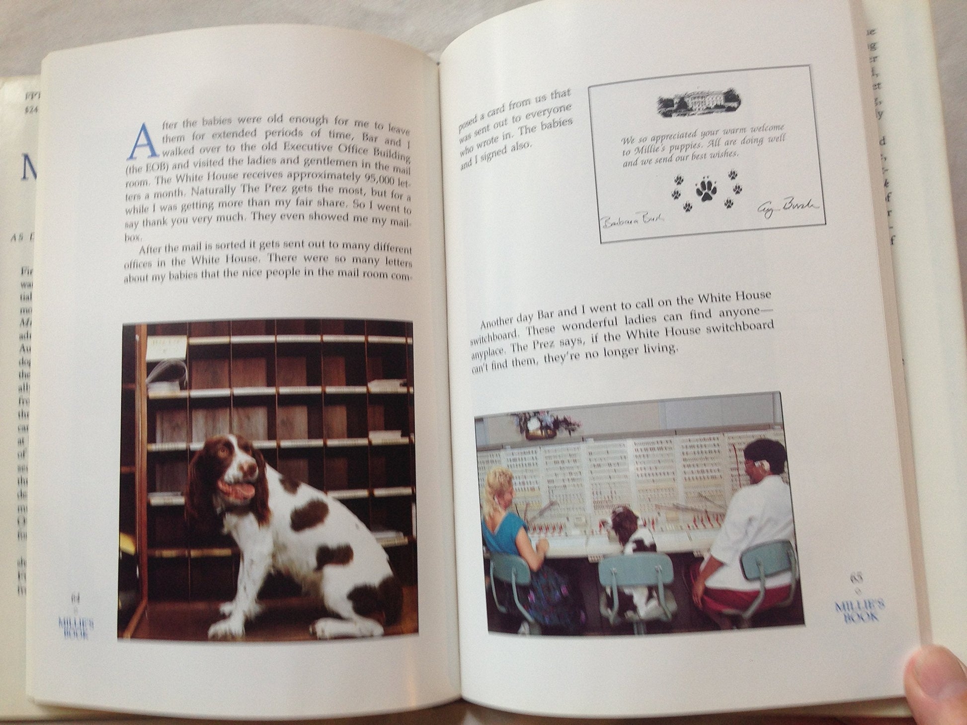 Millie's Book: As Dictated to Barbara Bush used book depot