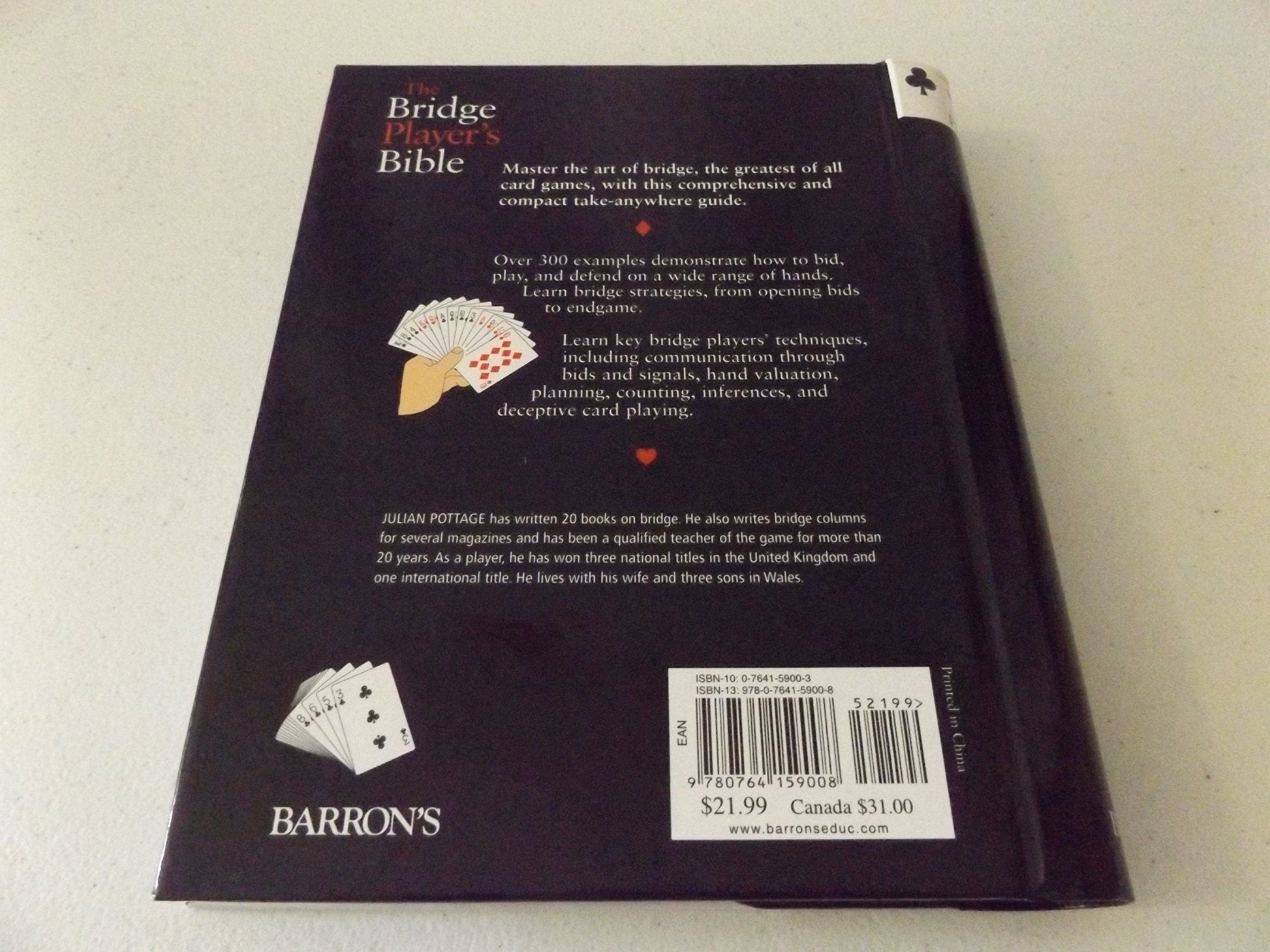 The Bridge Player's Bible: Illustrated Strategies for Staying Ahead of the Game used book depot