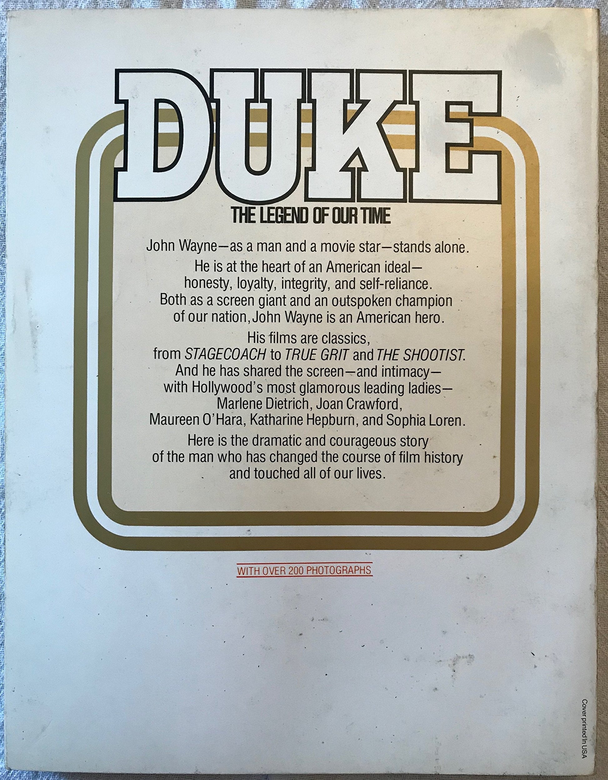 Duke: The John Wayne Album used book depot