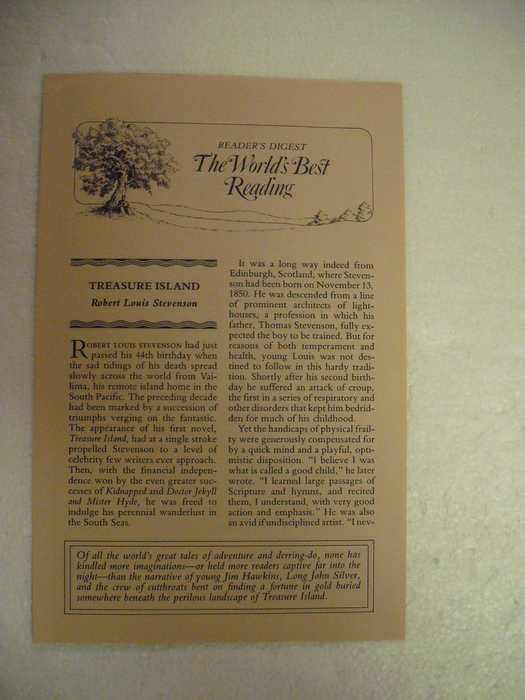Treasure Island (The World's Best Reading) used book depot