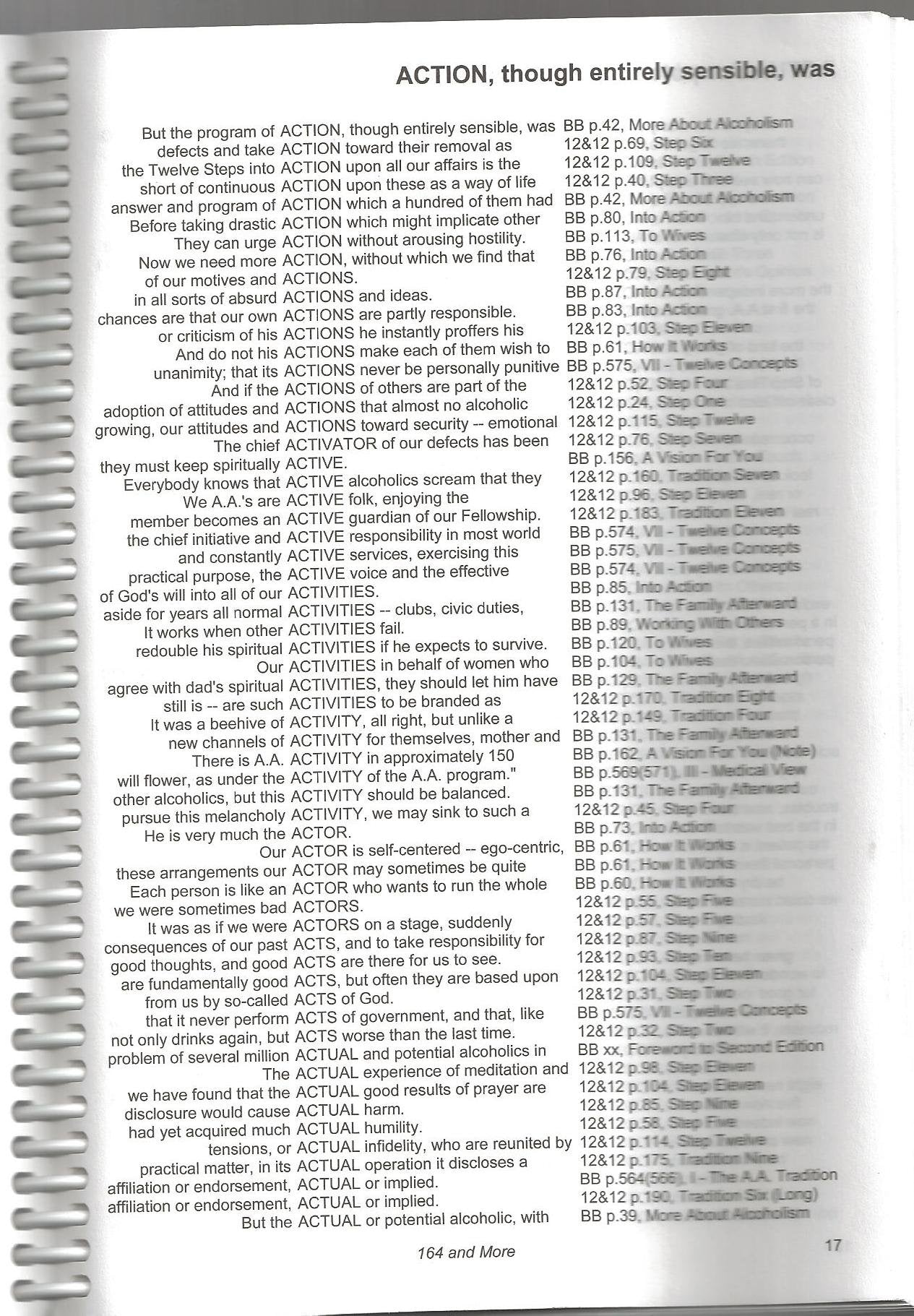 164 and More A Reference Guide to the Big Book and the 12 & 12 used book depot
