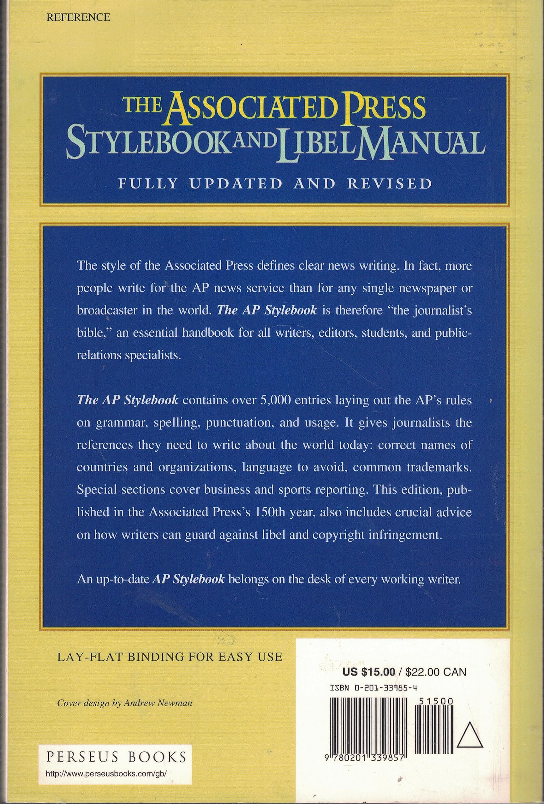Associated Press Stylebook And Libel Manual used book depot