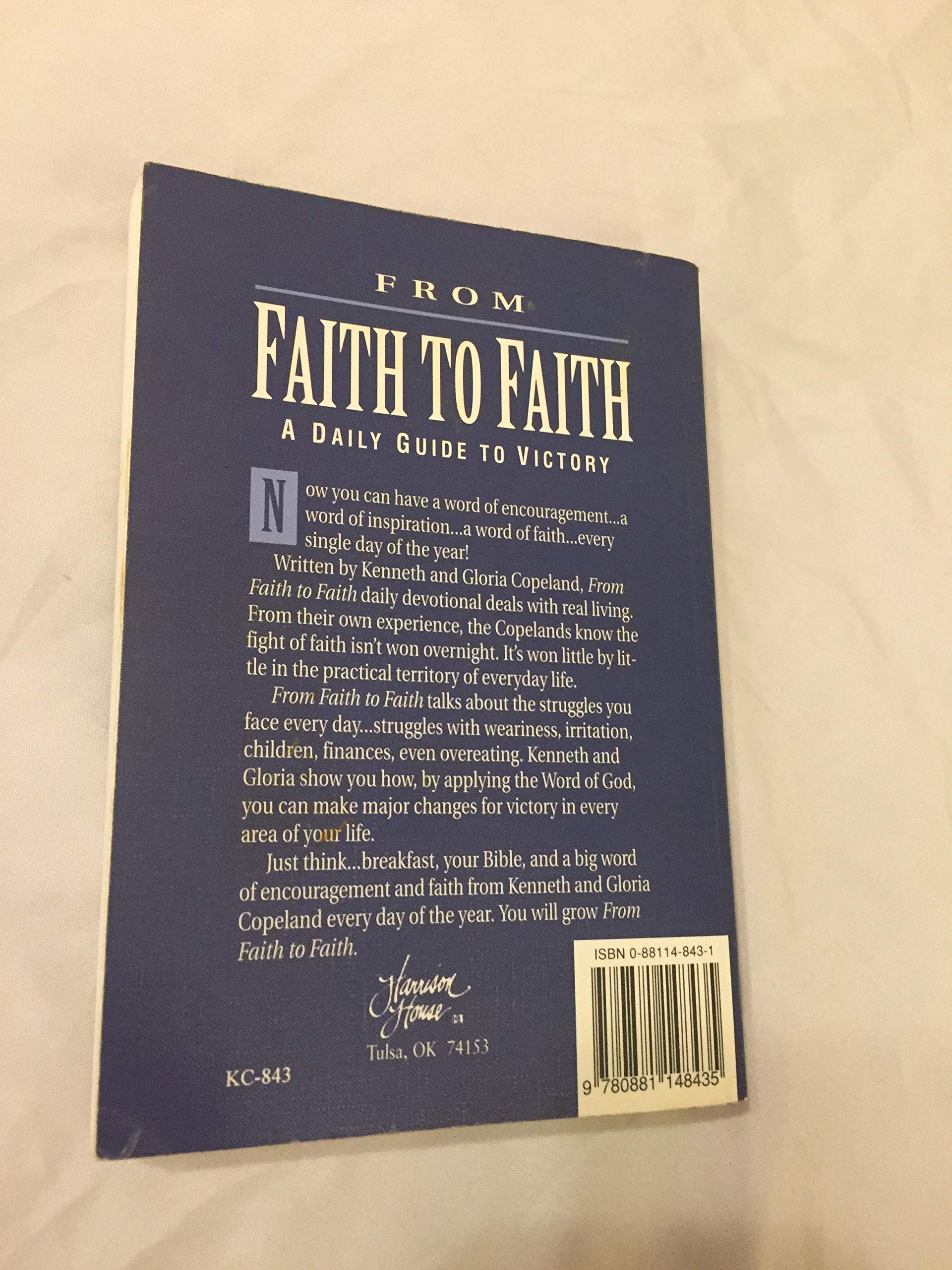 From Faith to Faith: A Daily Guide to Victory used book depot