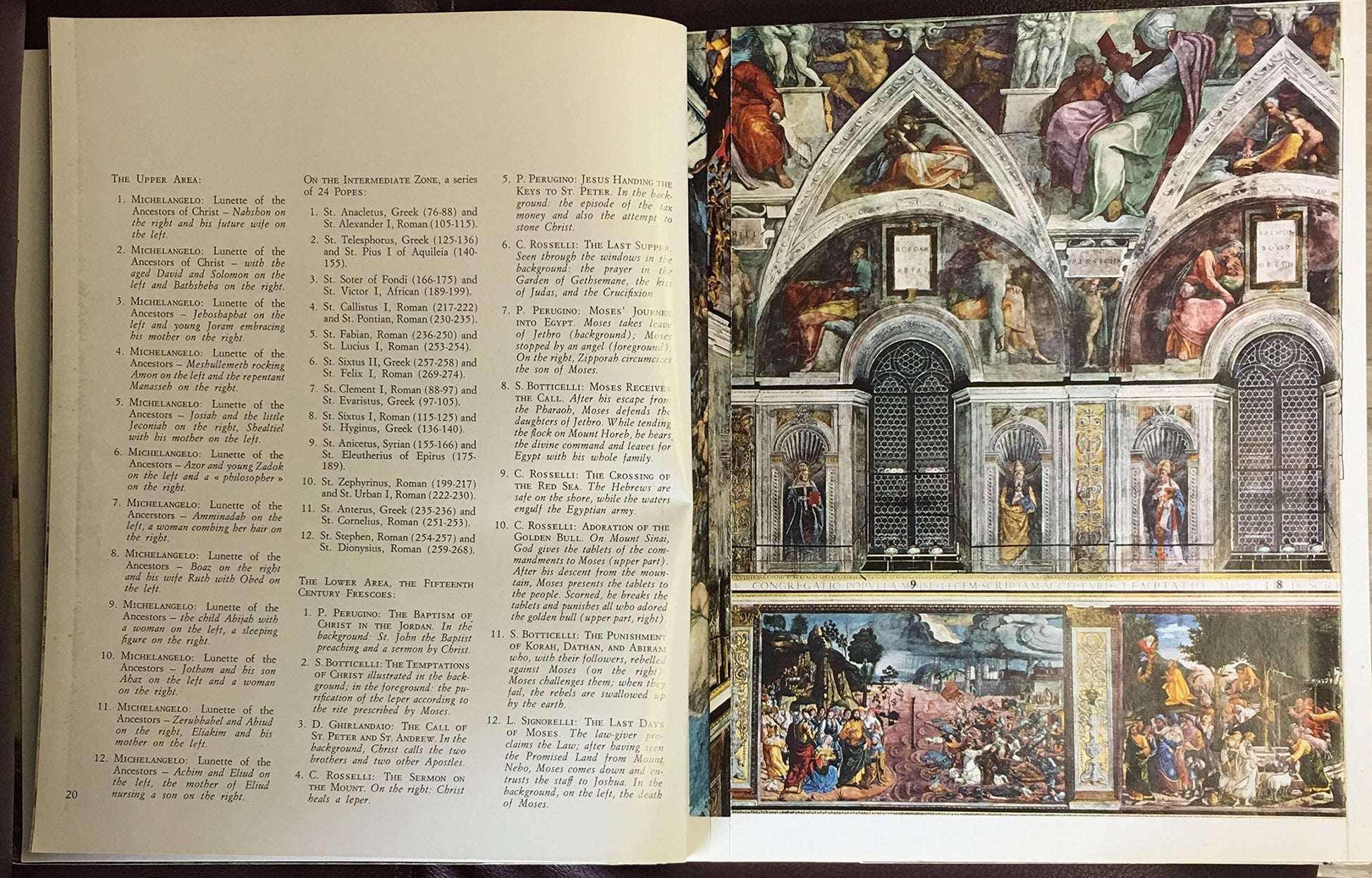 Michelangelo and Raphael in the Vatican (All the Sistine Chapel, the Stanzas and the Loggias, With Botticelli-Perugino Signorelli-Ghirlandaio and Rosselli) used book depot
