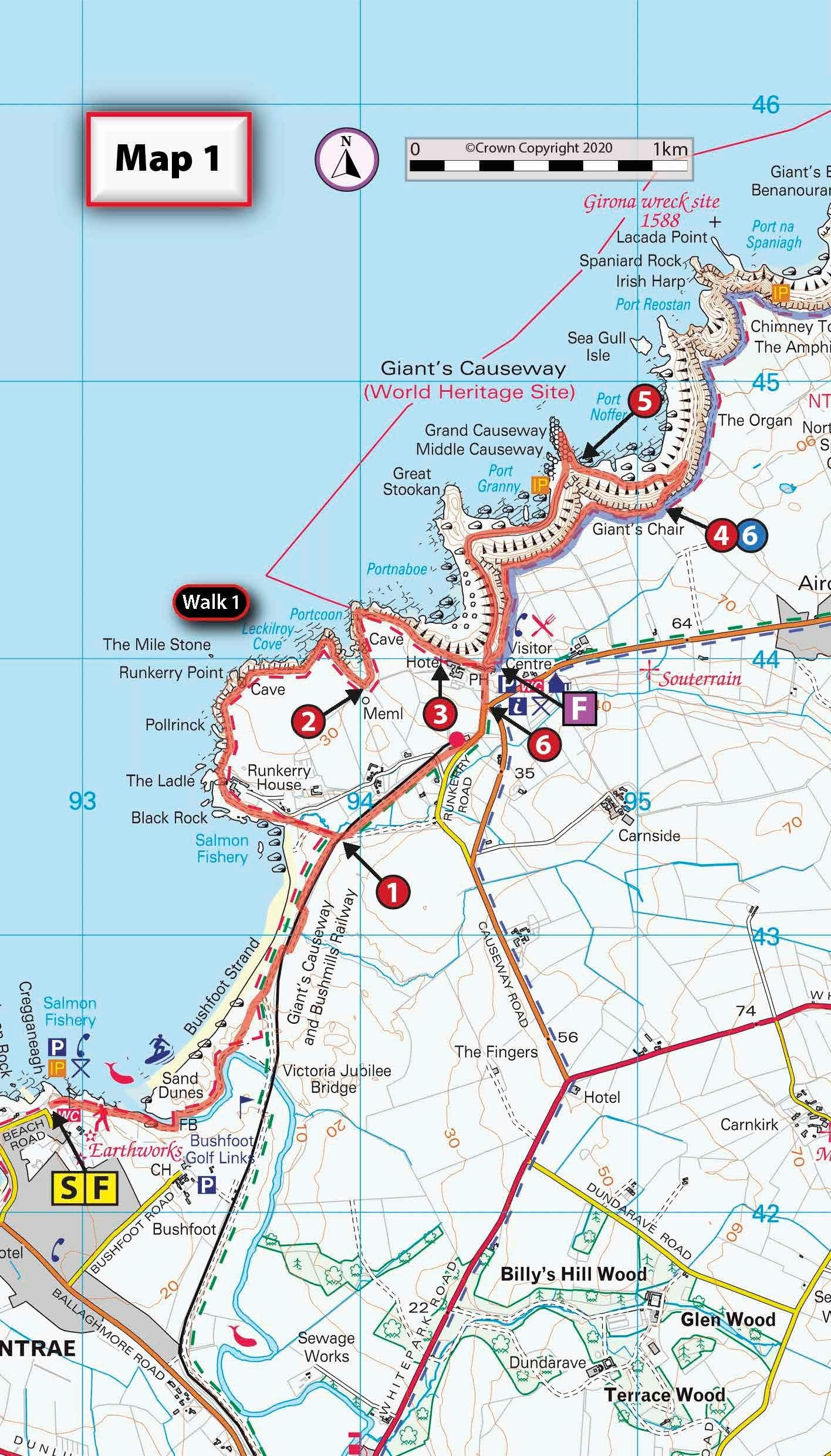 Northern Ireland: The Unmissable Walks: Real OSNI Maps 1:25,000/1:50,000 (Walking Northern Ireland) used book depot