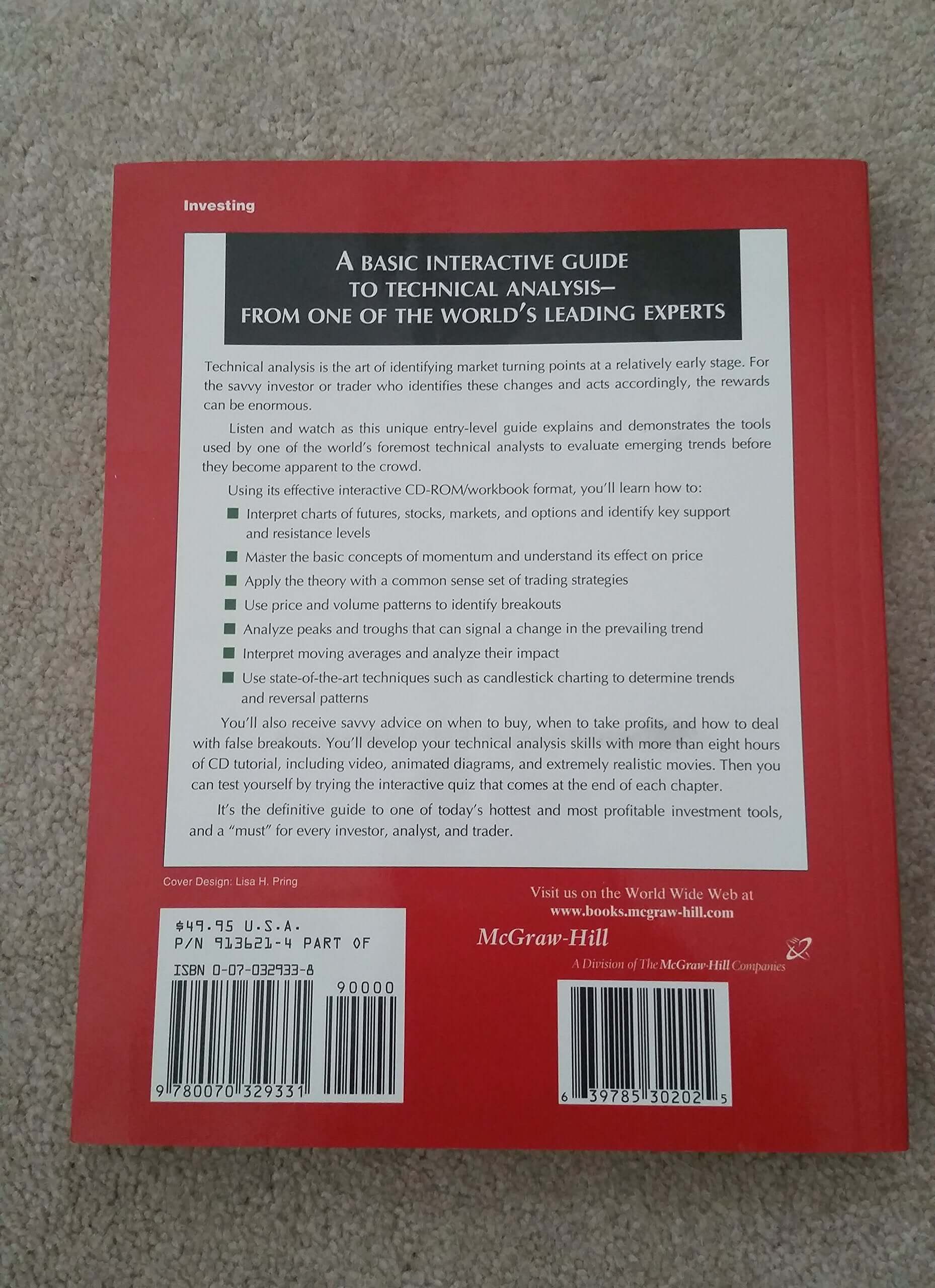 Martin Pring's Introduction to Technical Analysis: A CD-ROM Seminar and Workbook used book depot