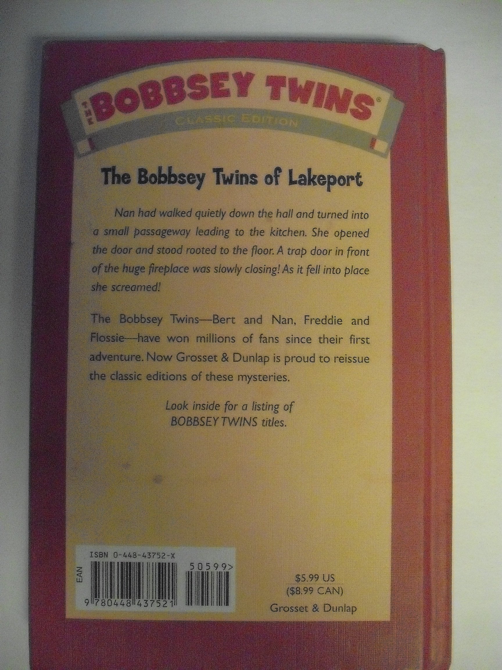 Bobbsey Twins 01: The Bobbsey Twins of Lakeport used book depot