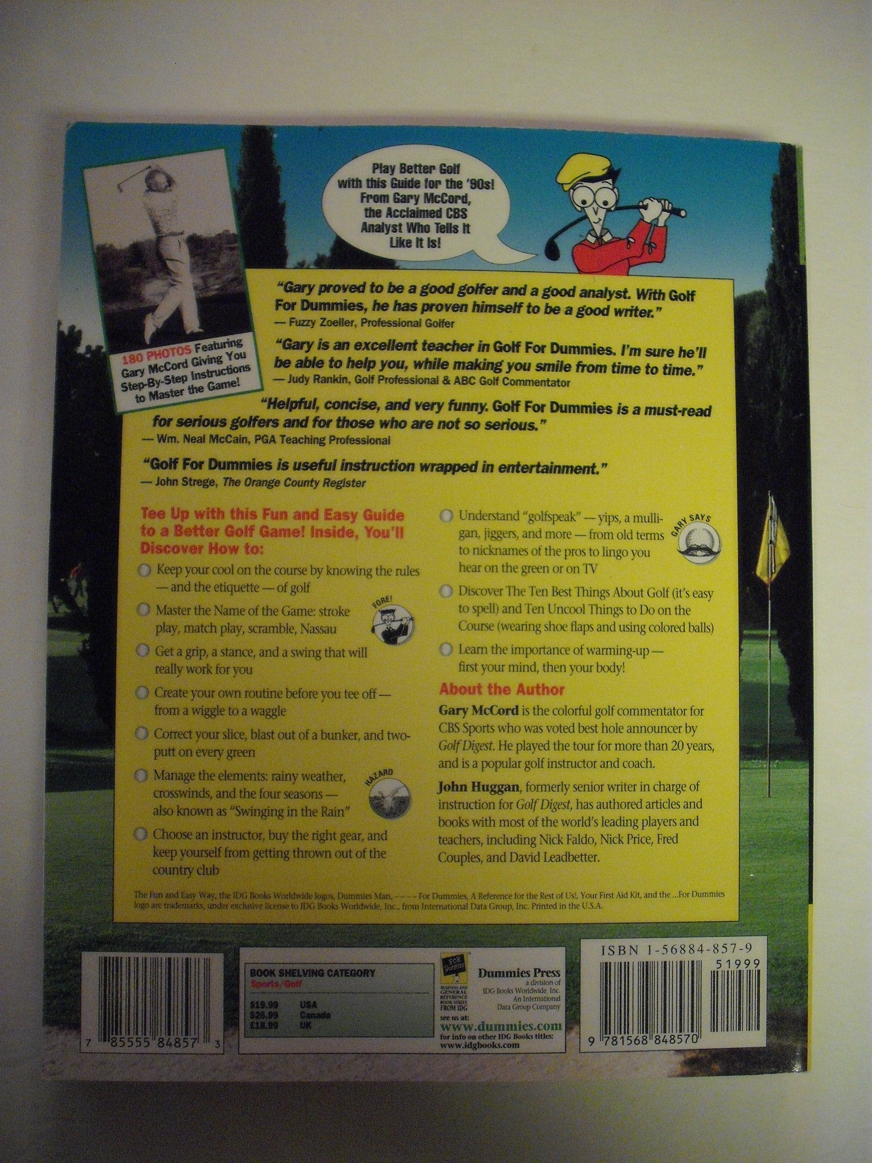 Golf For Dummies used book depot