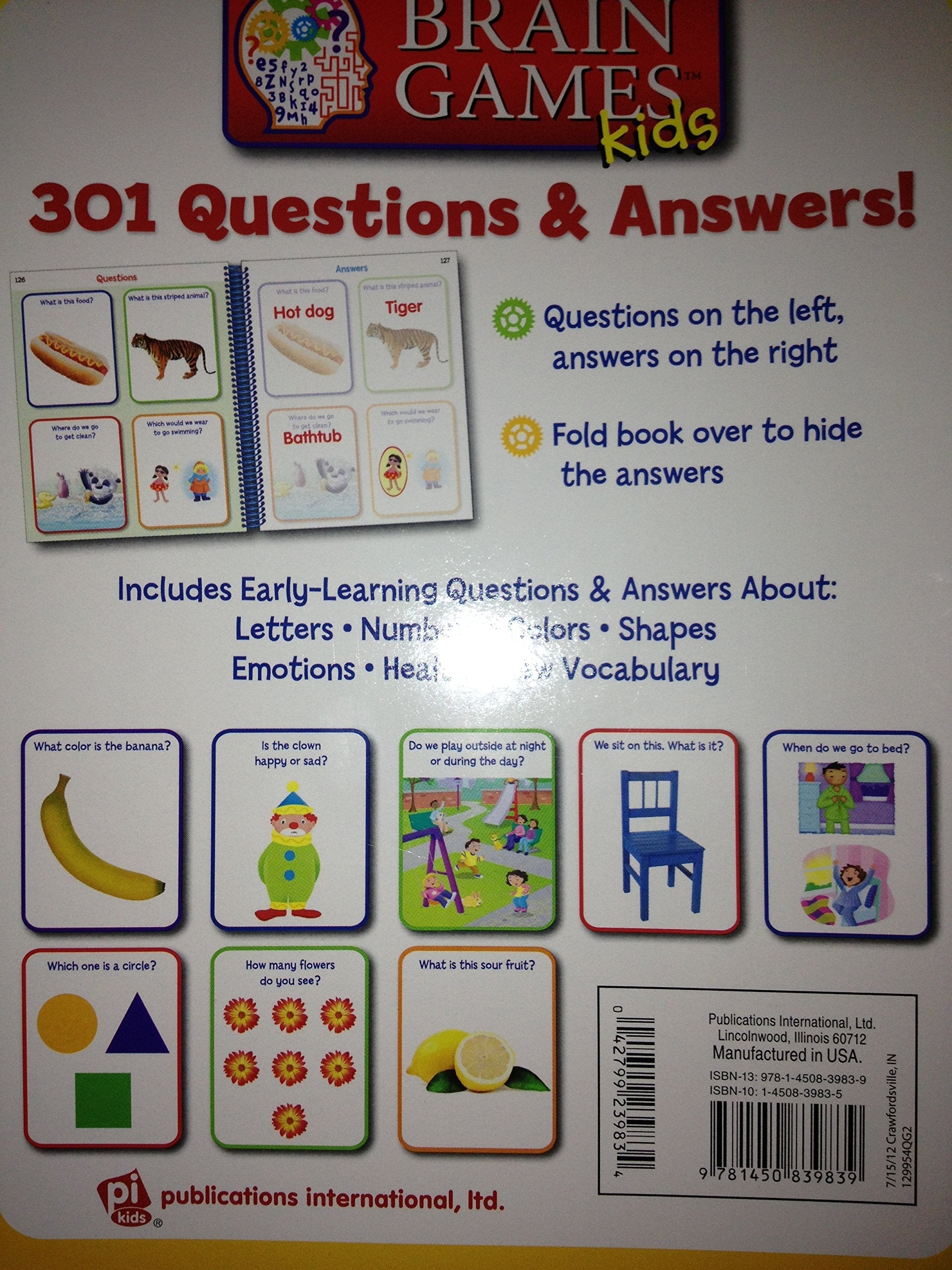 Hachette PUB7624600 Brain Games Kids Toddler Time used book depot