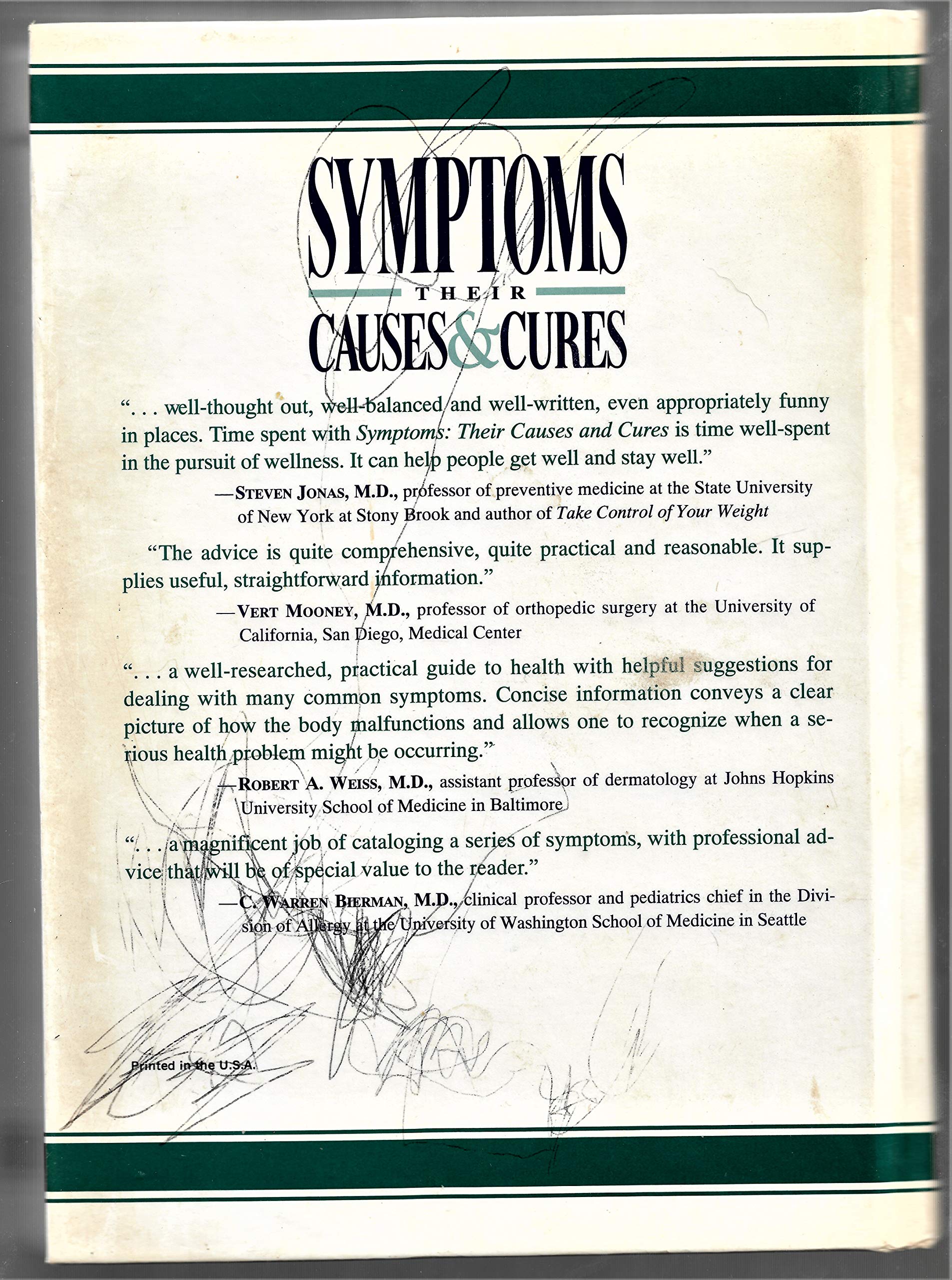 Symptoms: Their Causes & Cures : How to Understand and Treat 265 Health Concerns