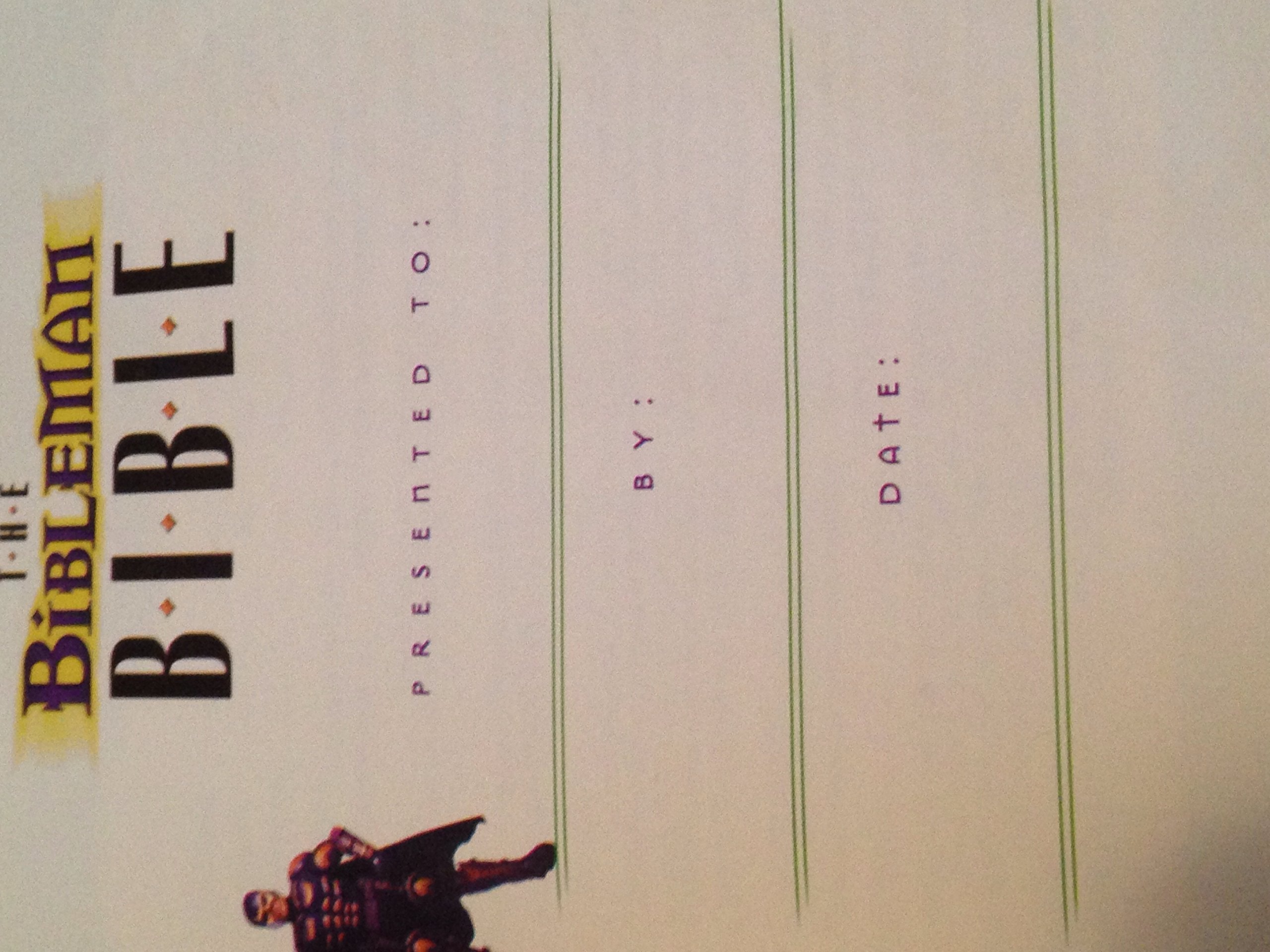 Bibleman Bible used book depot