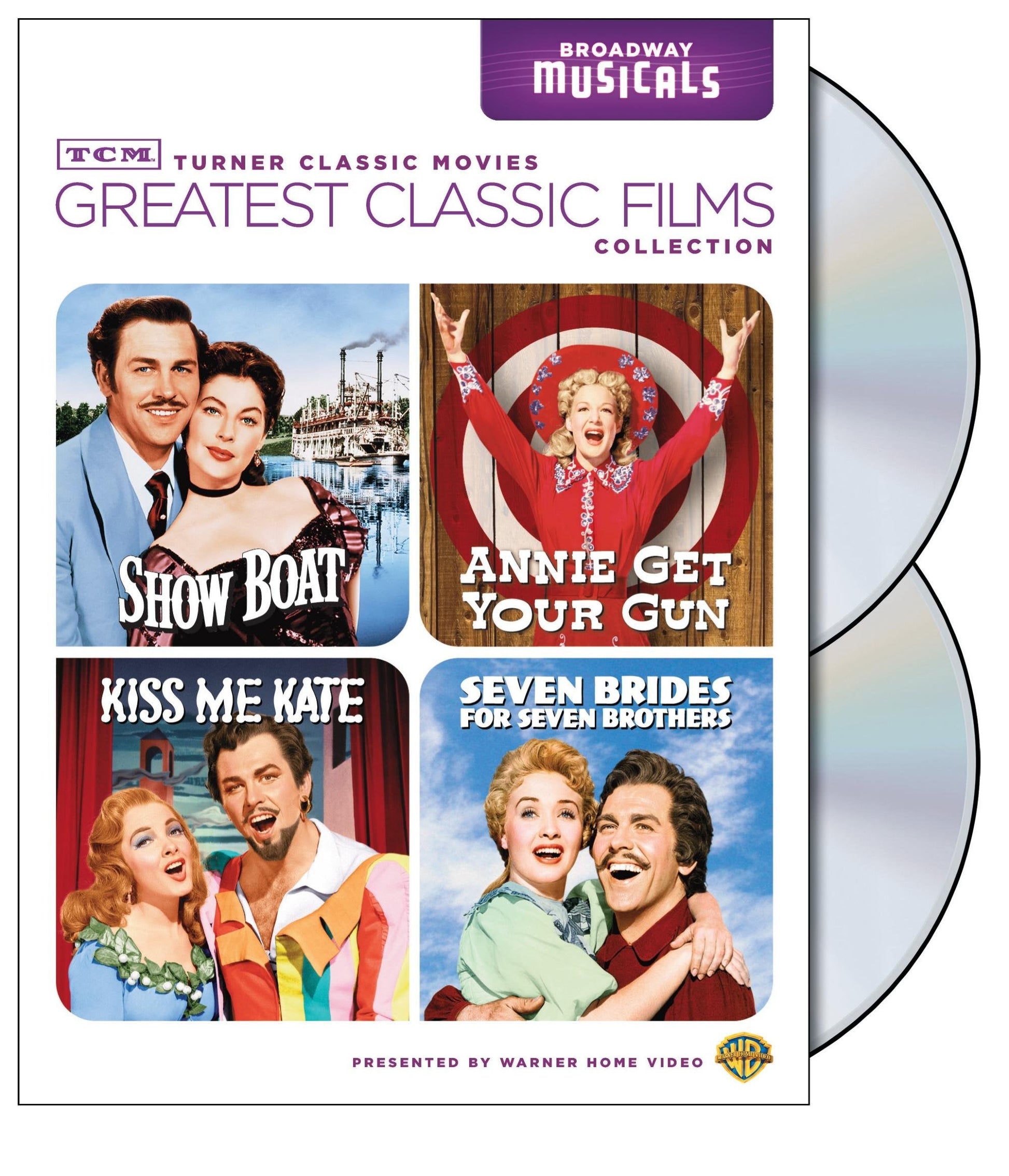 TCM Greatest Classic Films Collection: Broadway Musicals (Show Boat / Annie Get Your Gun / Kiss Me Kate / Seven Brides for Seven Brothers) used book depot
