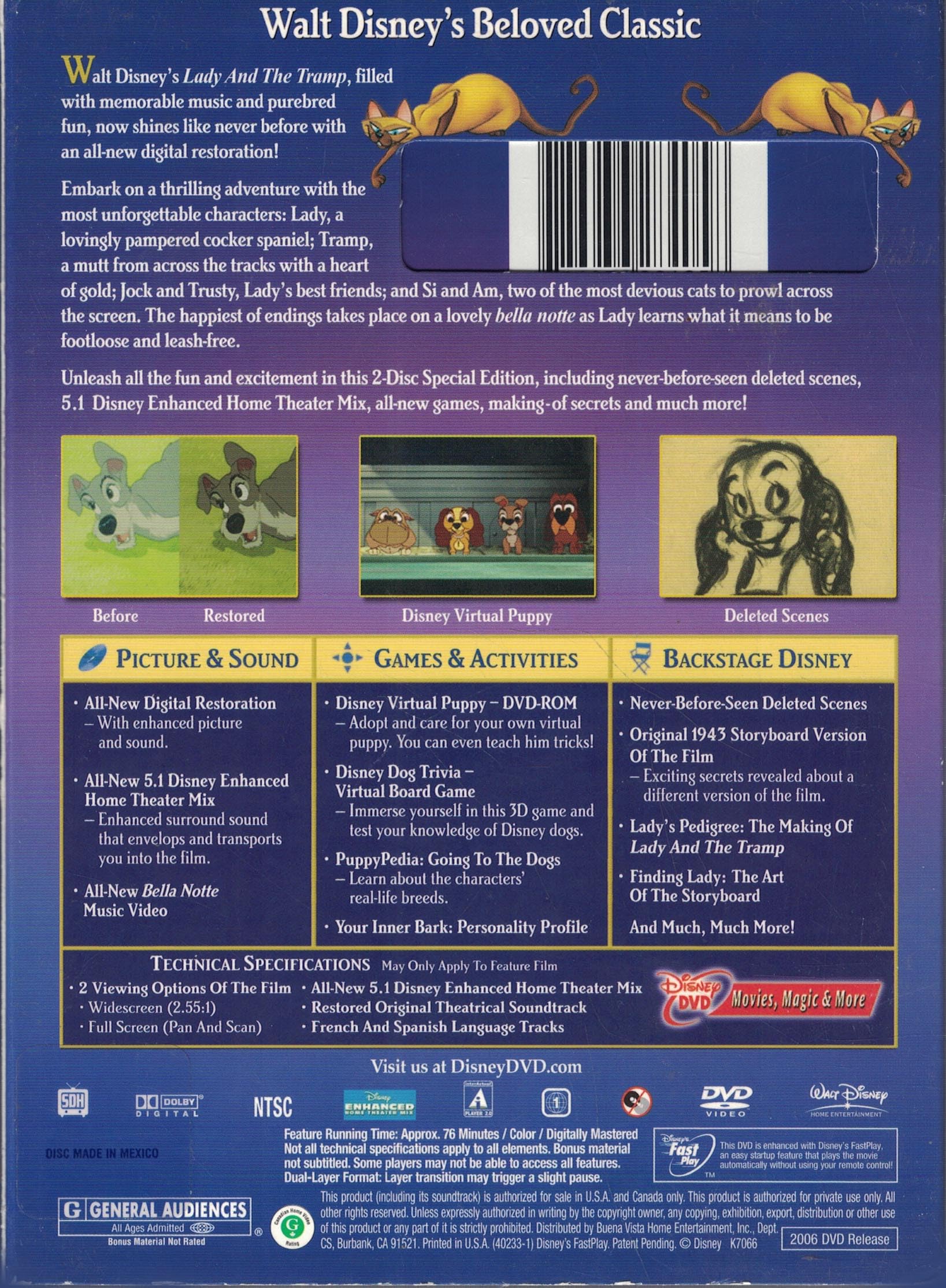 Lady and the Tramp (Two-Disc 50th Anniversary Platinum Edition)