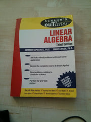 Schaum's Outline of Linear Algebra used book depot