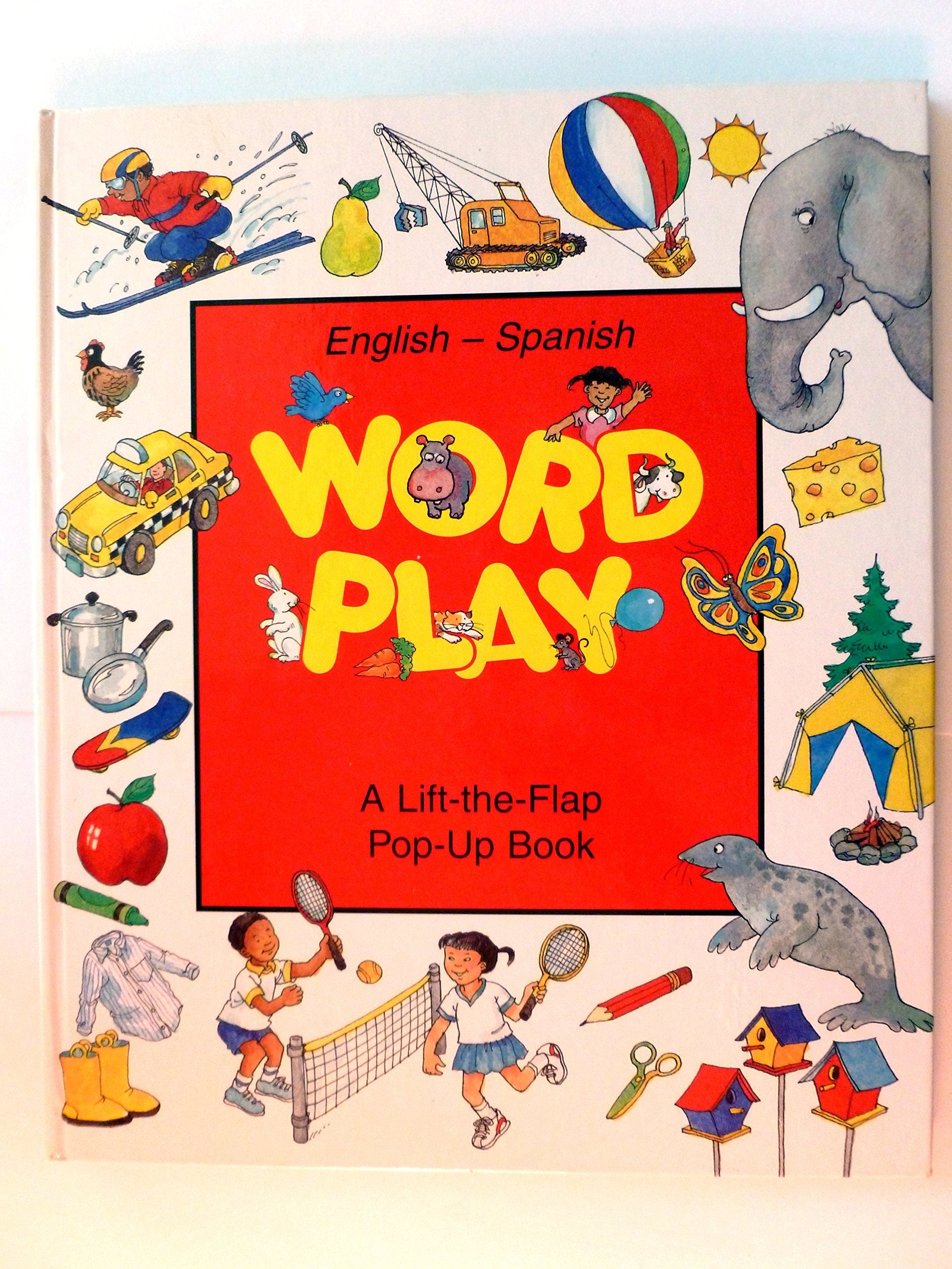 Word Play English - Spanish A Lift the Flap Pop Up Book used book depot