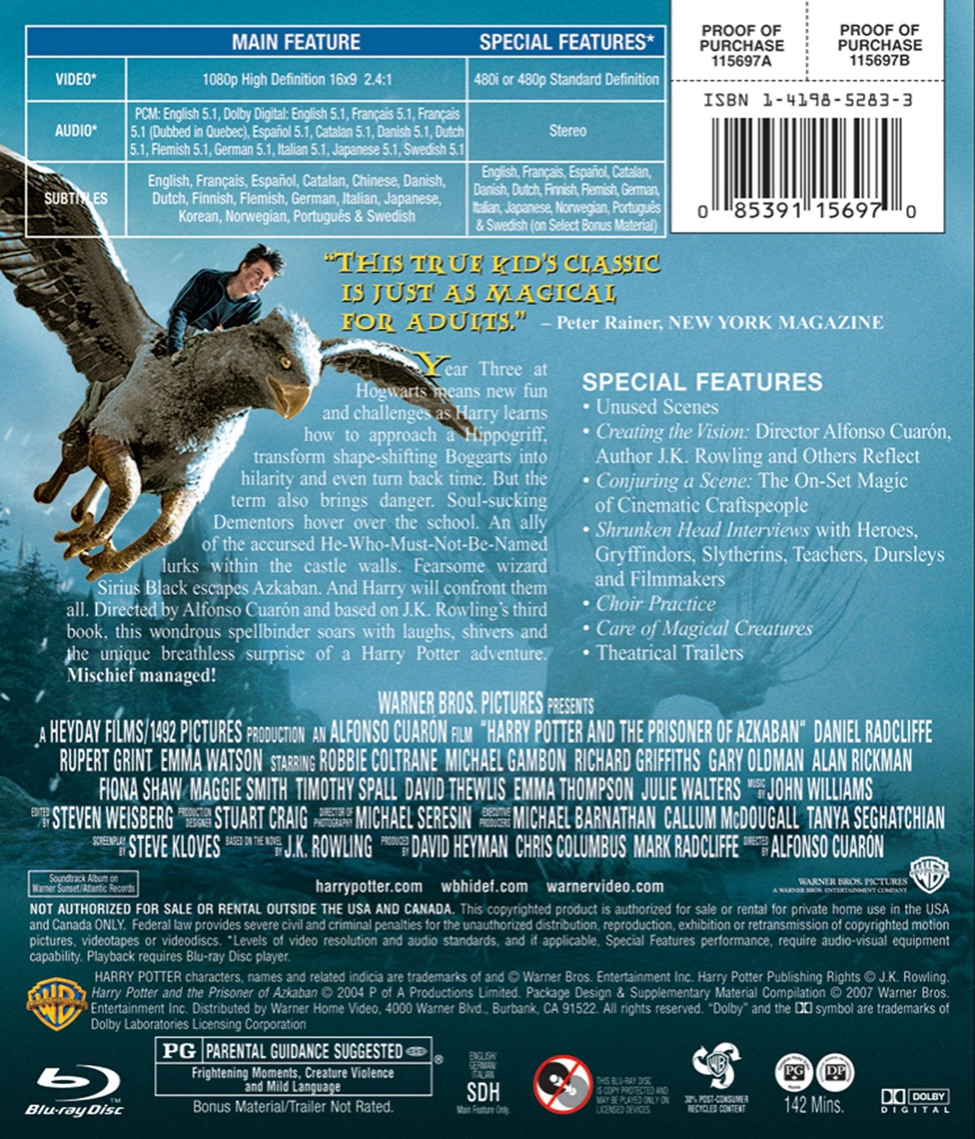 Harry Potter and the Prisoner of Azkaban [Blu-ray] used book depot