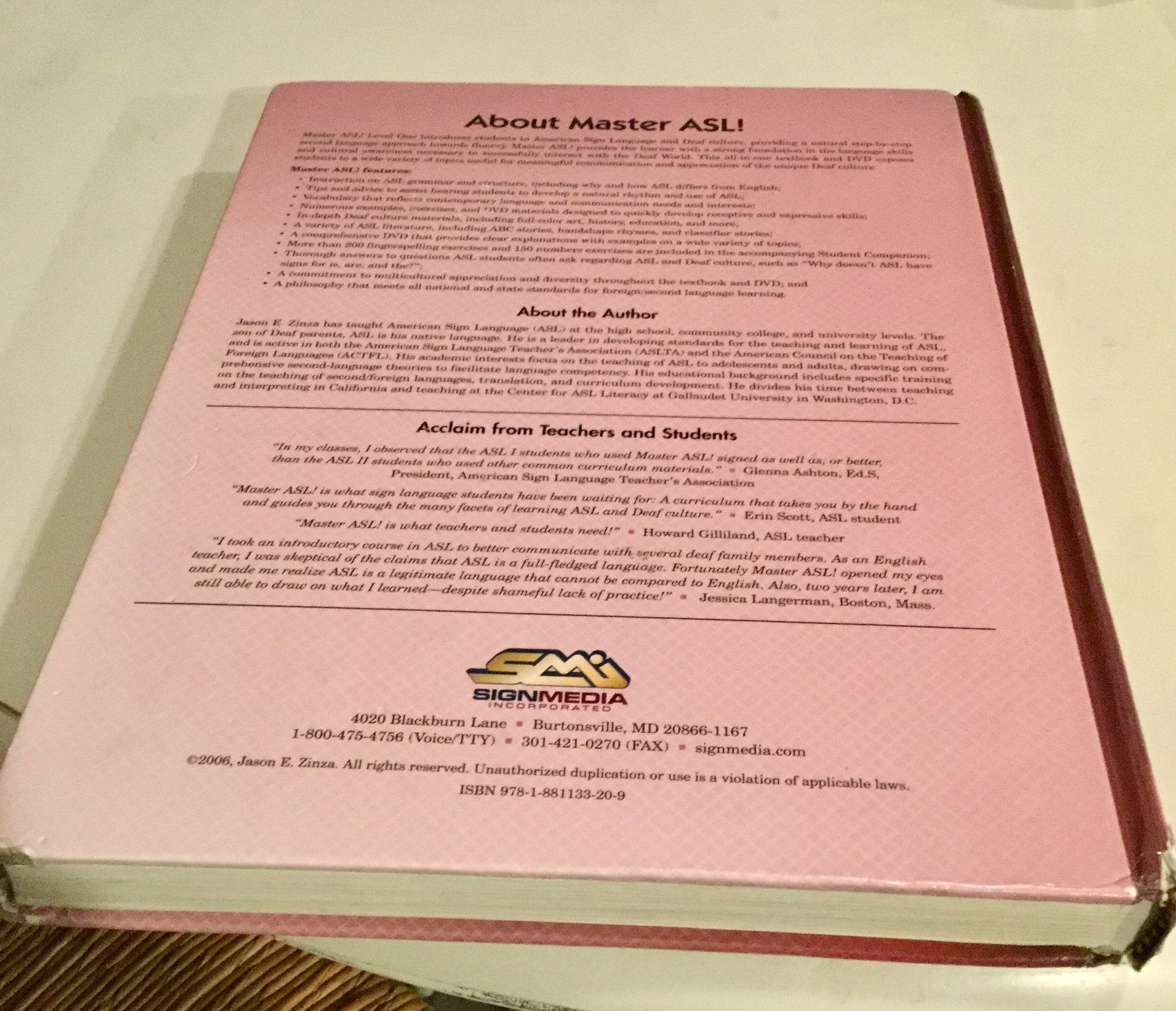 Master ASL - Level One (with DVD) used book depot