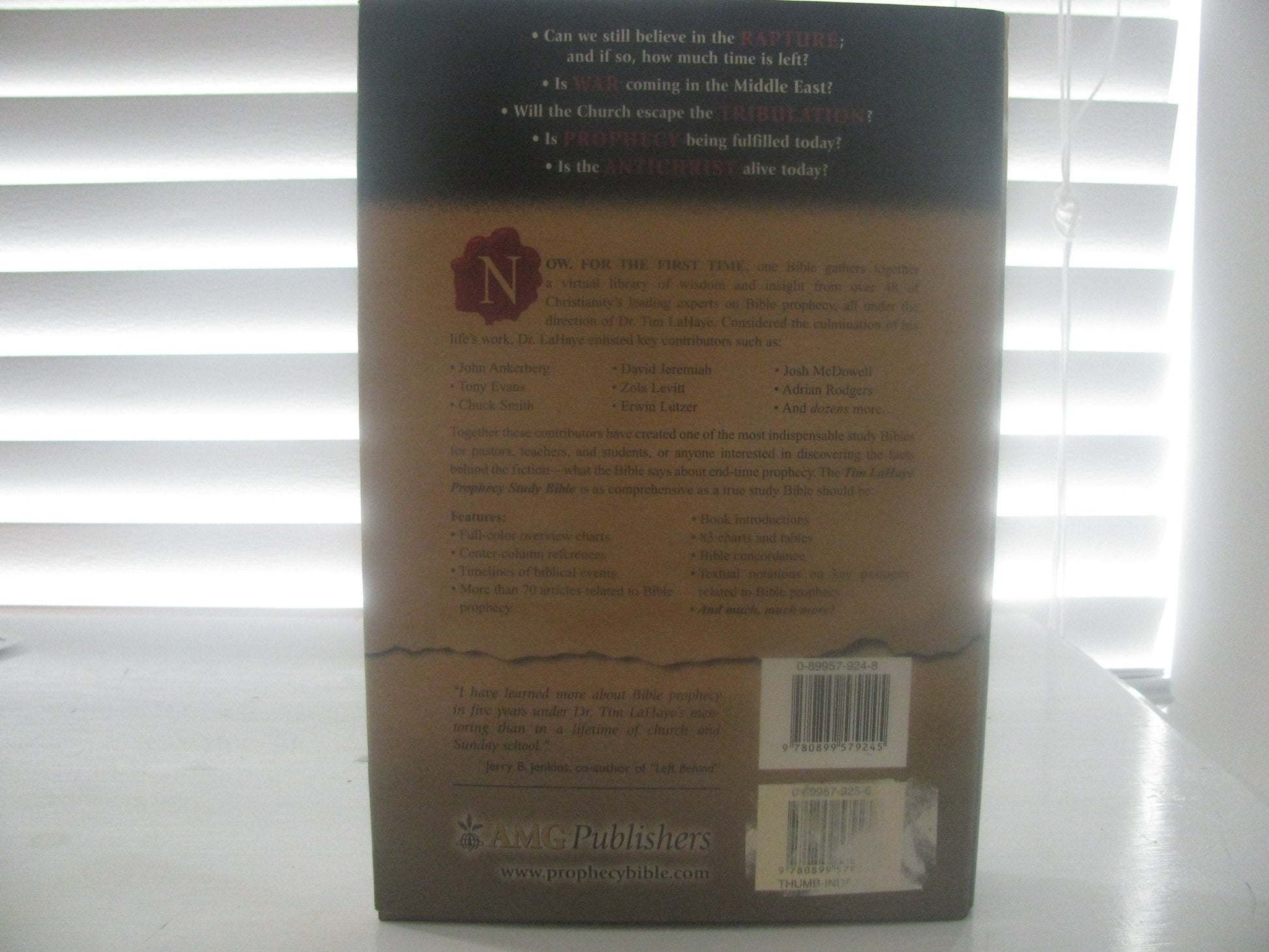 Prophecy Study Bible: King James Version used book depot