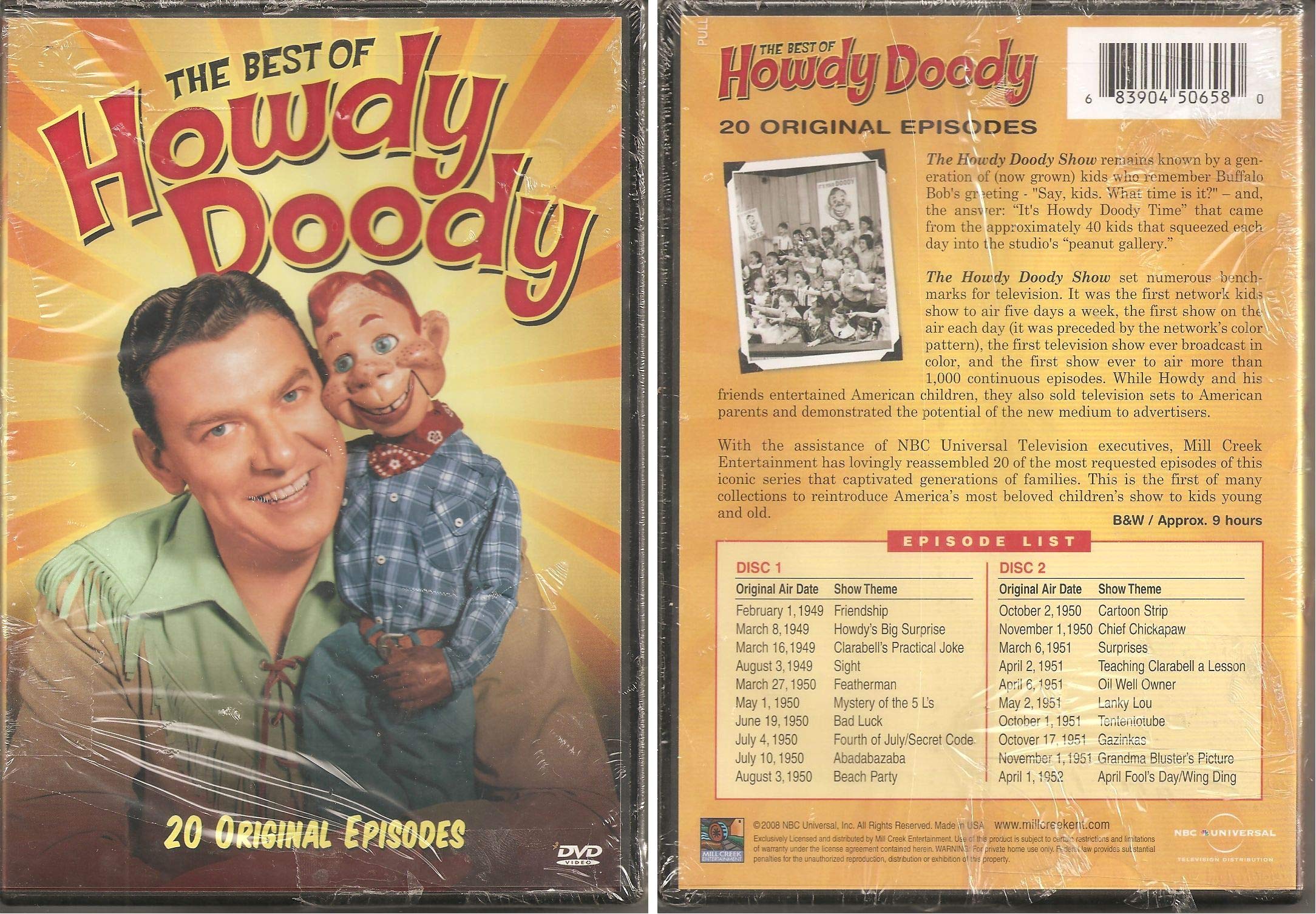 The Best of Howdy Doody - 20 Episodes used book depot