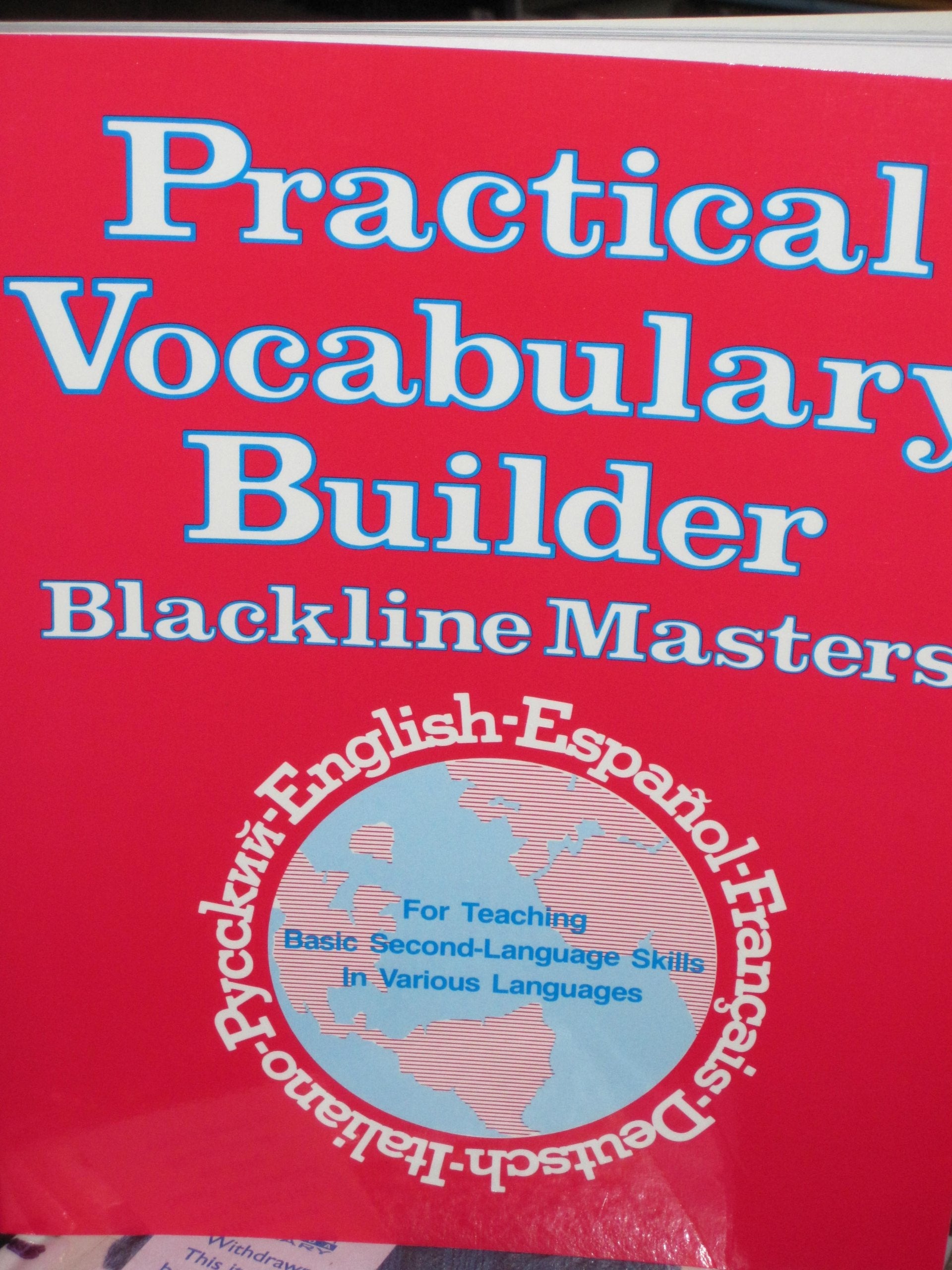 Practical Vocabulary Builder: Blackline Masters (OTHER) used book depot