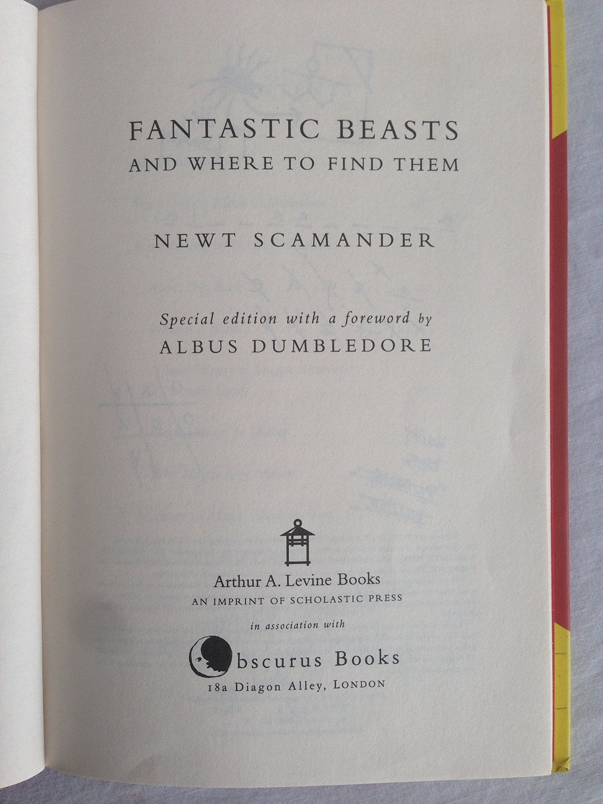 Fantastic Beasts and Where to Find Them used book depot