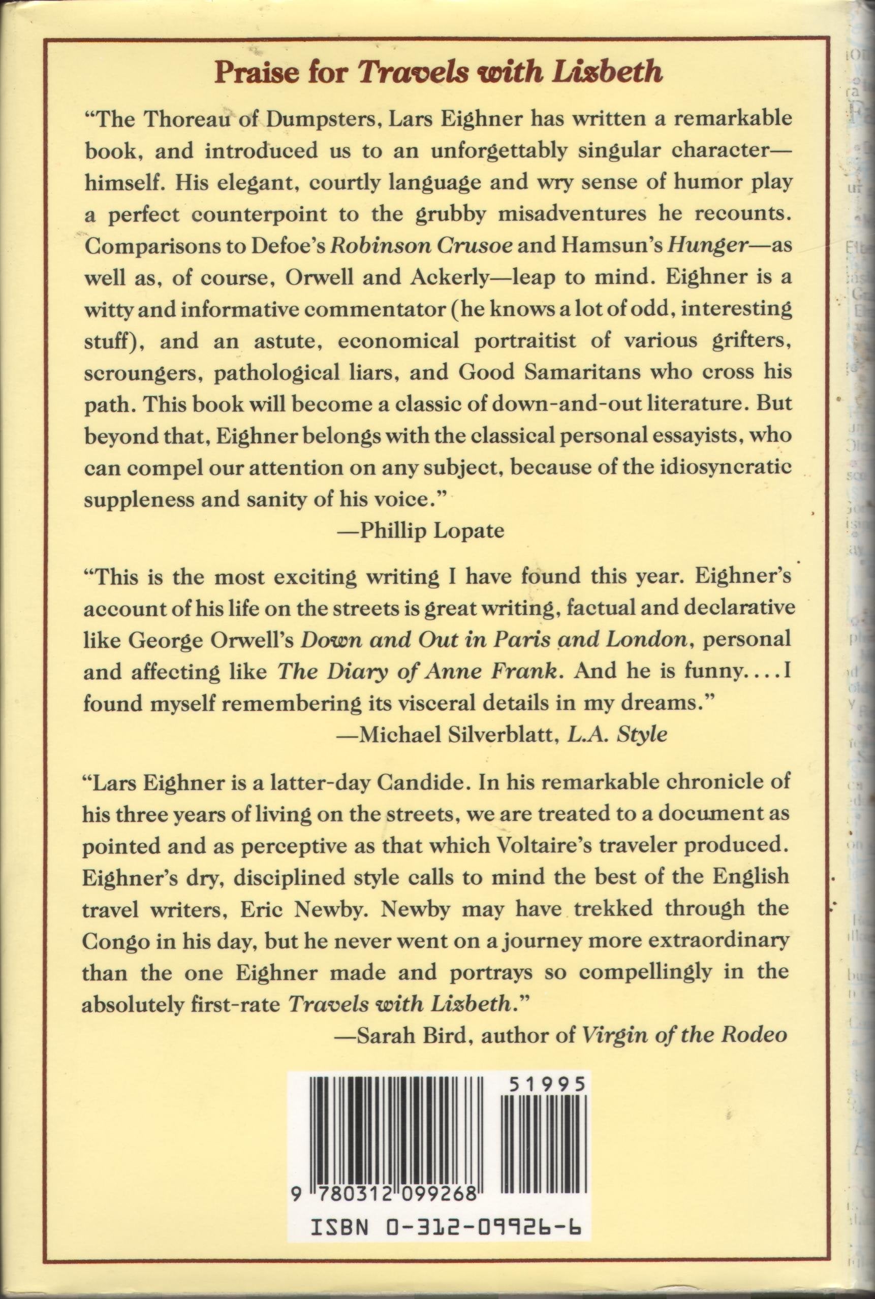 Travels With Lizbeth used book depot