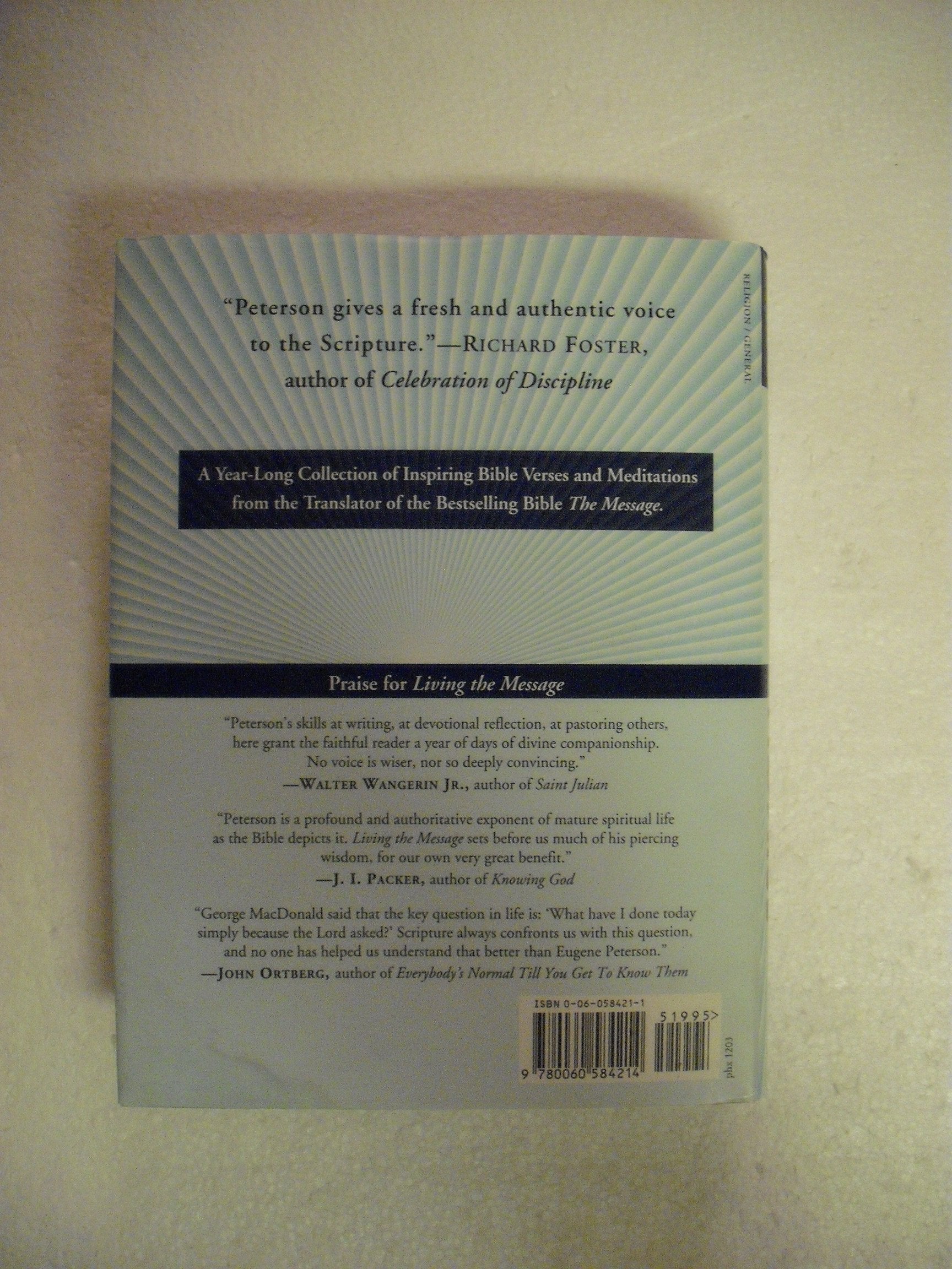 Living the Message: Daily Help For Living the God-Centered Life used book depot