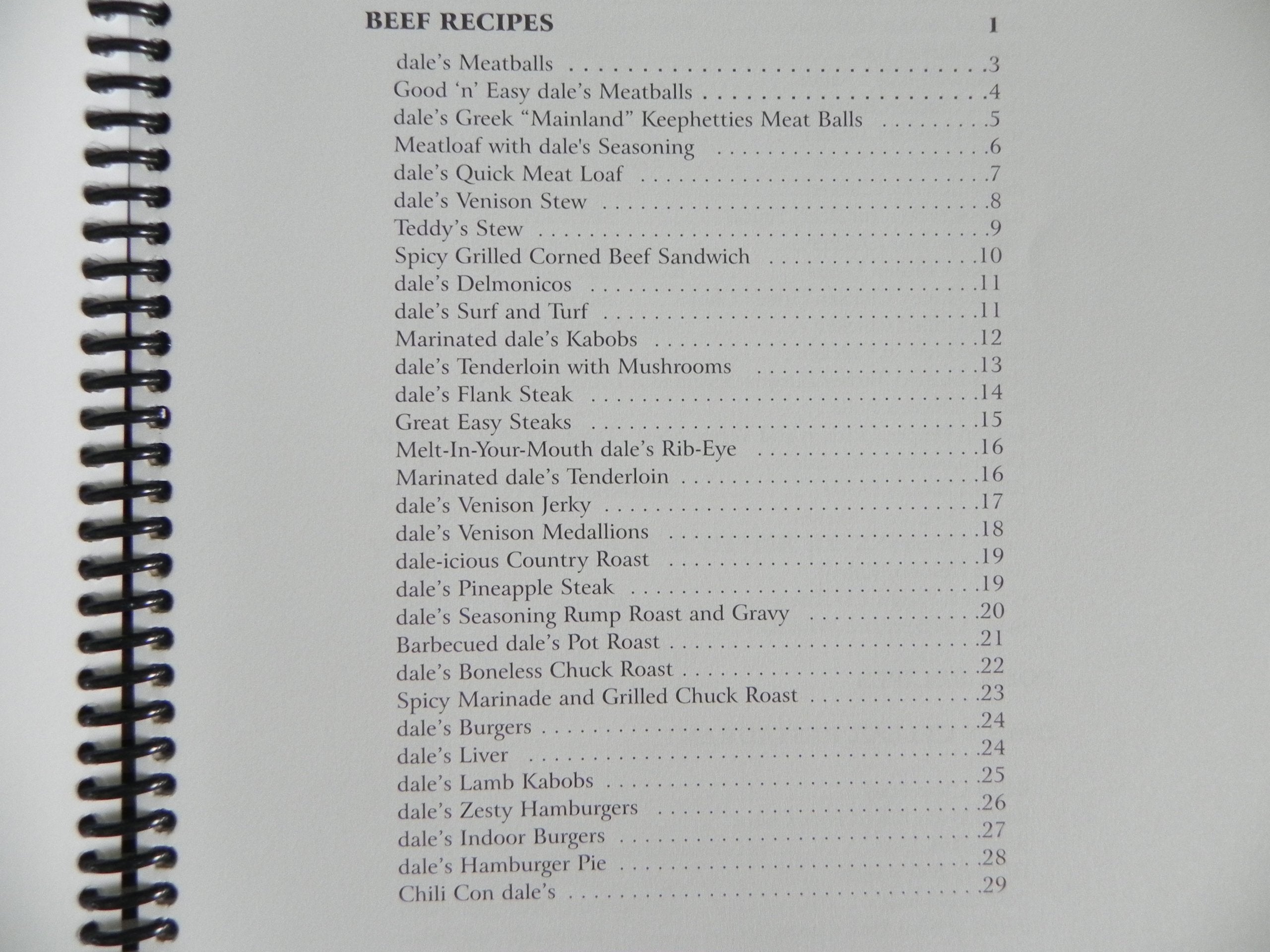 Dale's Seasoning Our Favorite Recipes Commemorative 50 Year Cookbook used book depot