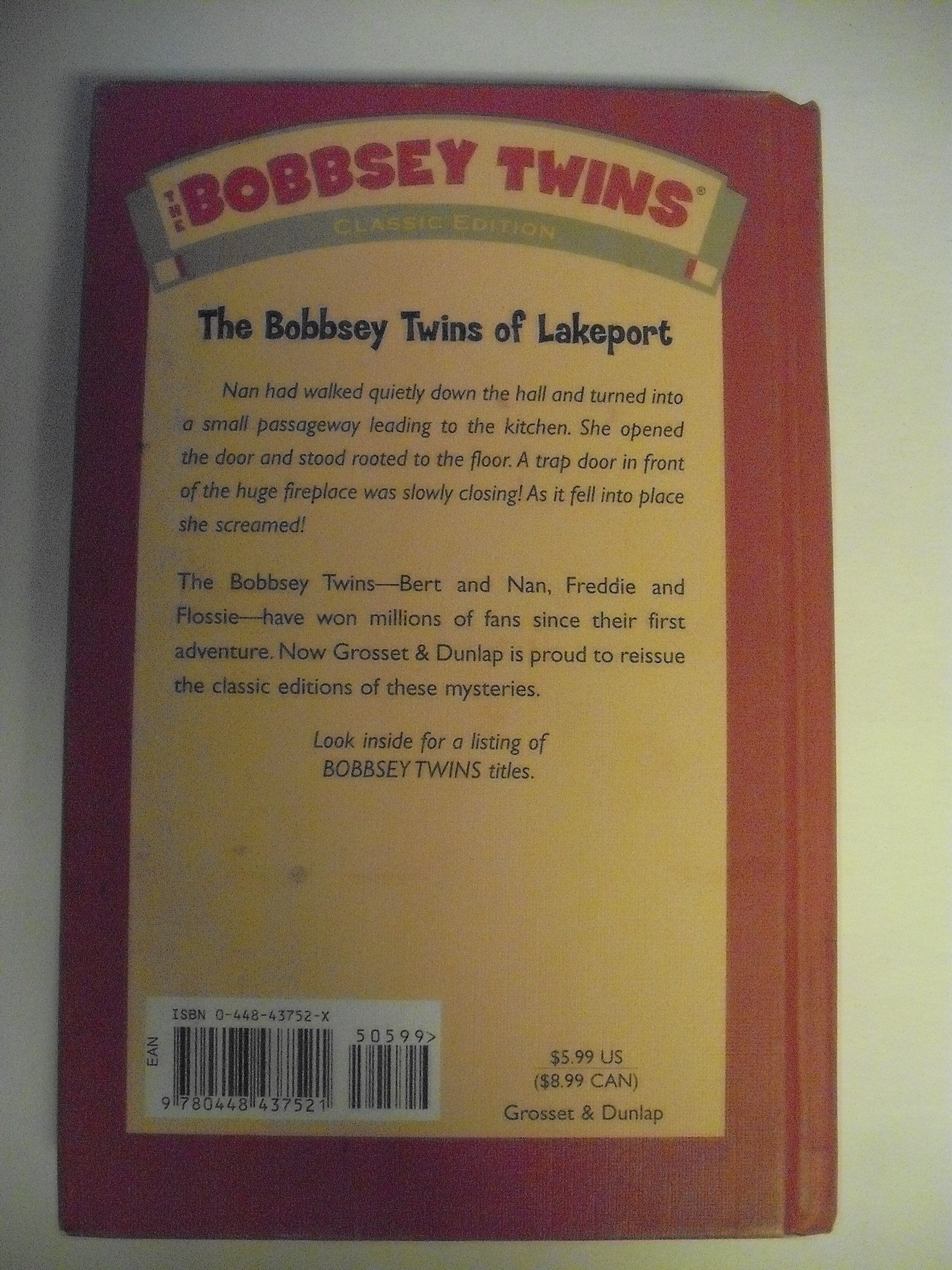 Bobbsey Twins 01: The Bobbsey Twins of Lakeport used book depot