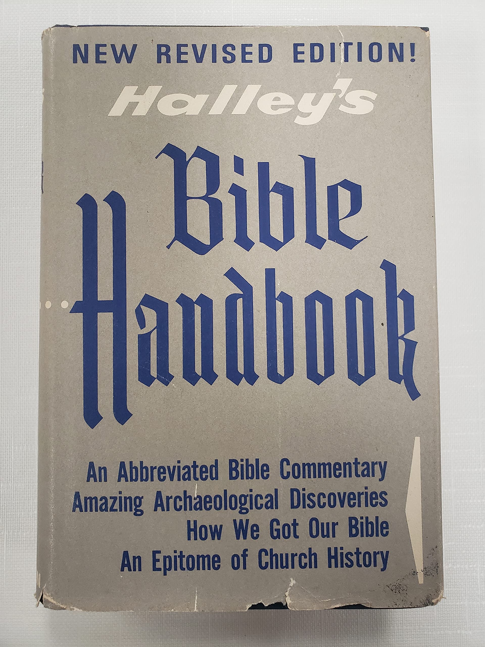 Halley's Bible Handbook [ Third Printing, 1964 ] Formerly called "Pocket Bible Handbook" (An Abbreviated Bible Commentary) used book depot