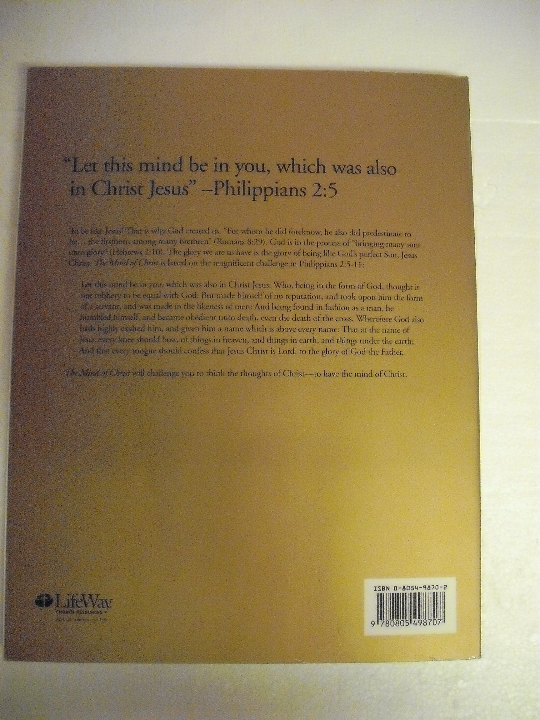 Mind of Christ Work Book used book depot