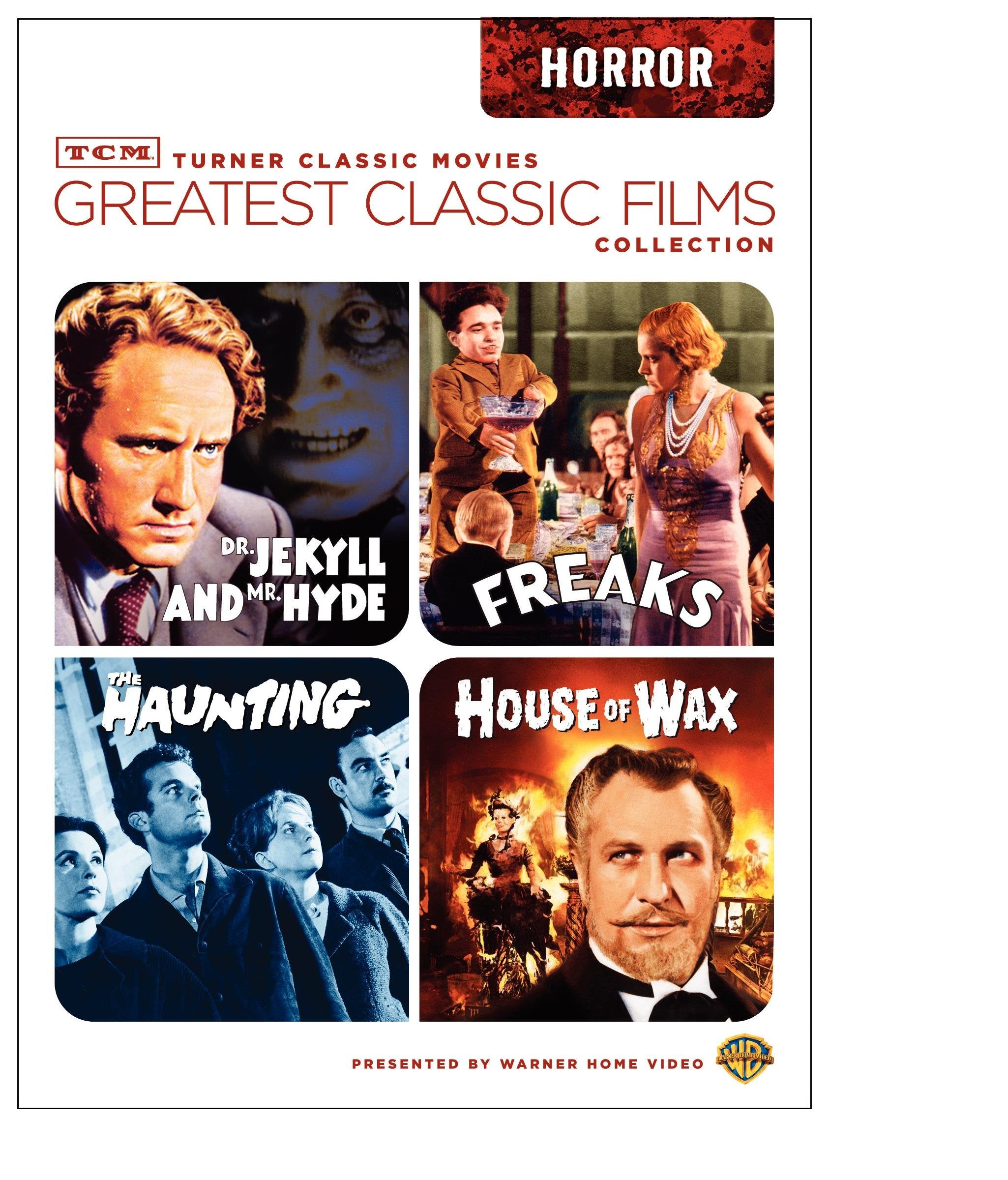 TCM Greatest Classic Films Collection: Horror (House of Wax 1953 / The Haunting 1963 / Freaks / Dr. Jekyll and Mr. Hyde 1941) used book depot