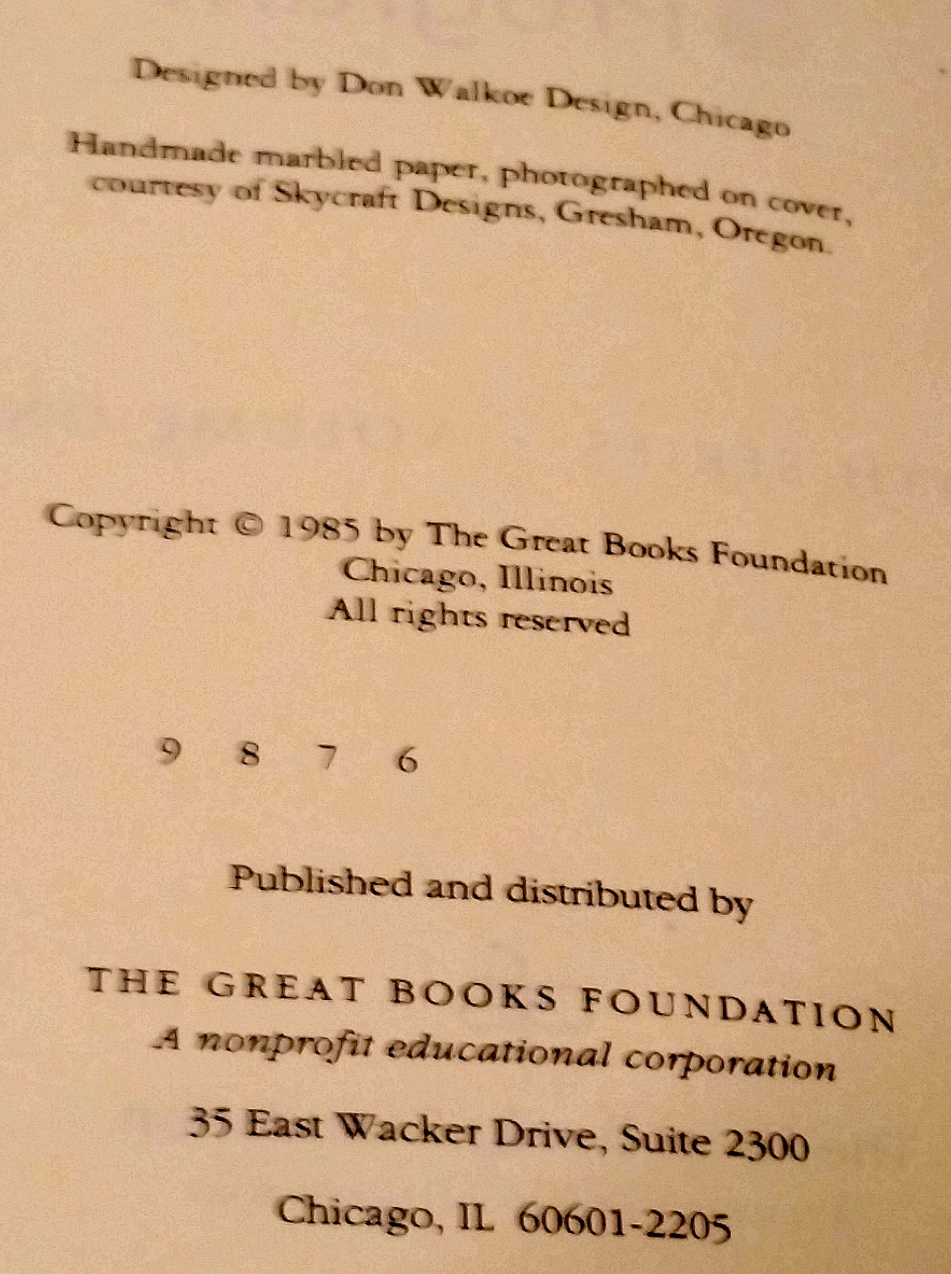 The Great Books Reading & Discussion Program Fifth Series (Volume 1)