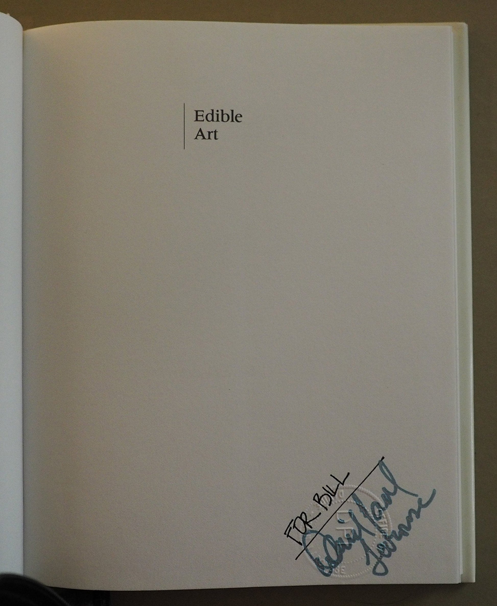 Edible Art: Forty-Eight Garnishes for the Professional used book depot