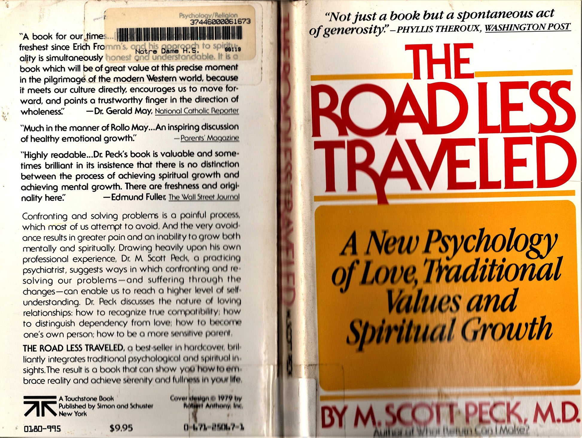 The Road Less Traveled: A New Psychology of Love, Traditional Values, and Spiritual Growth used book depot