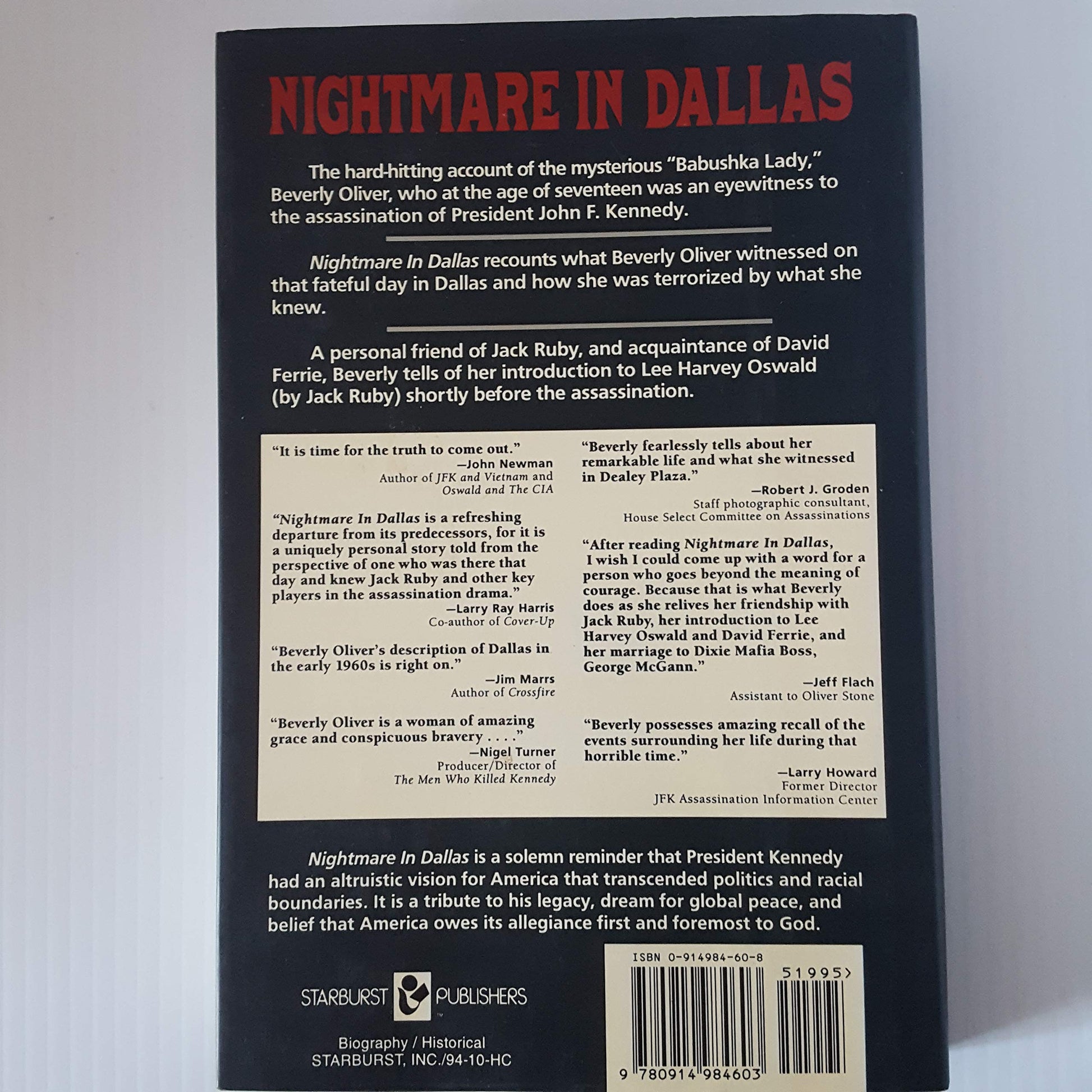 Nightmare in Dallas used book depot