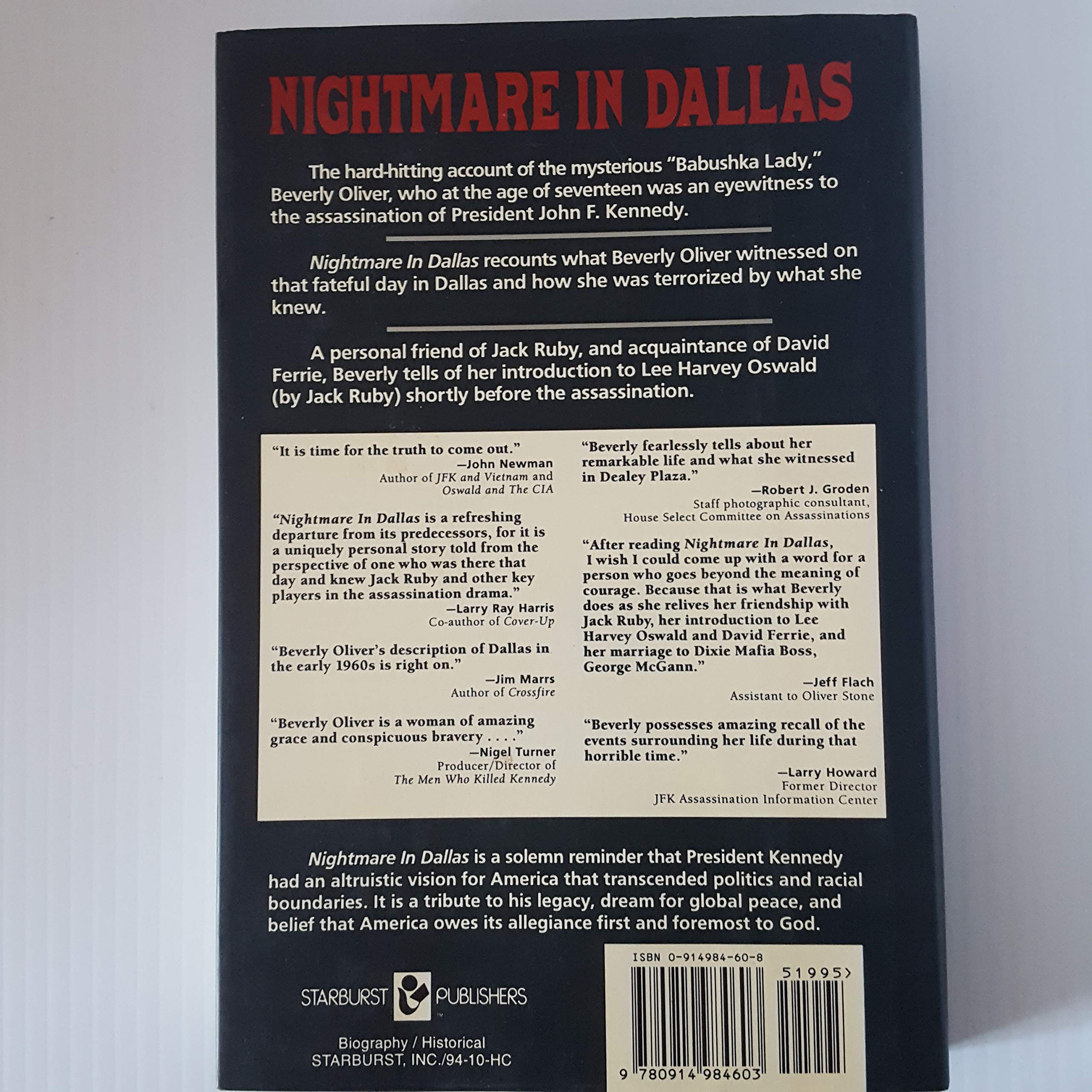 Nightmare in Dallas used book depot