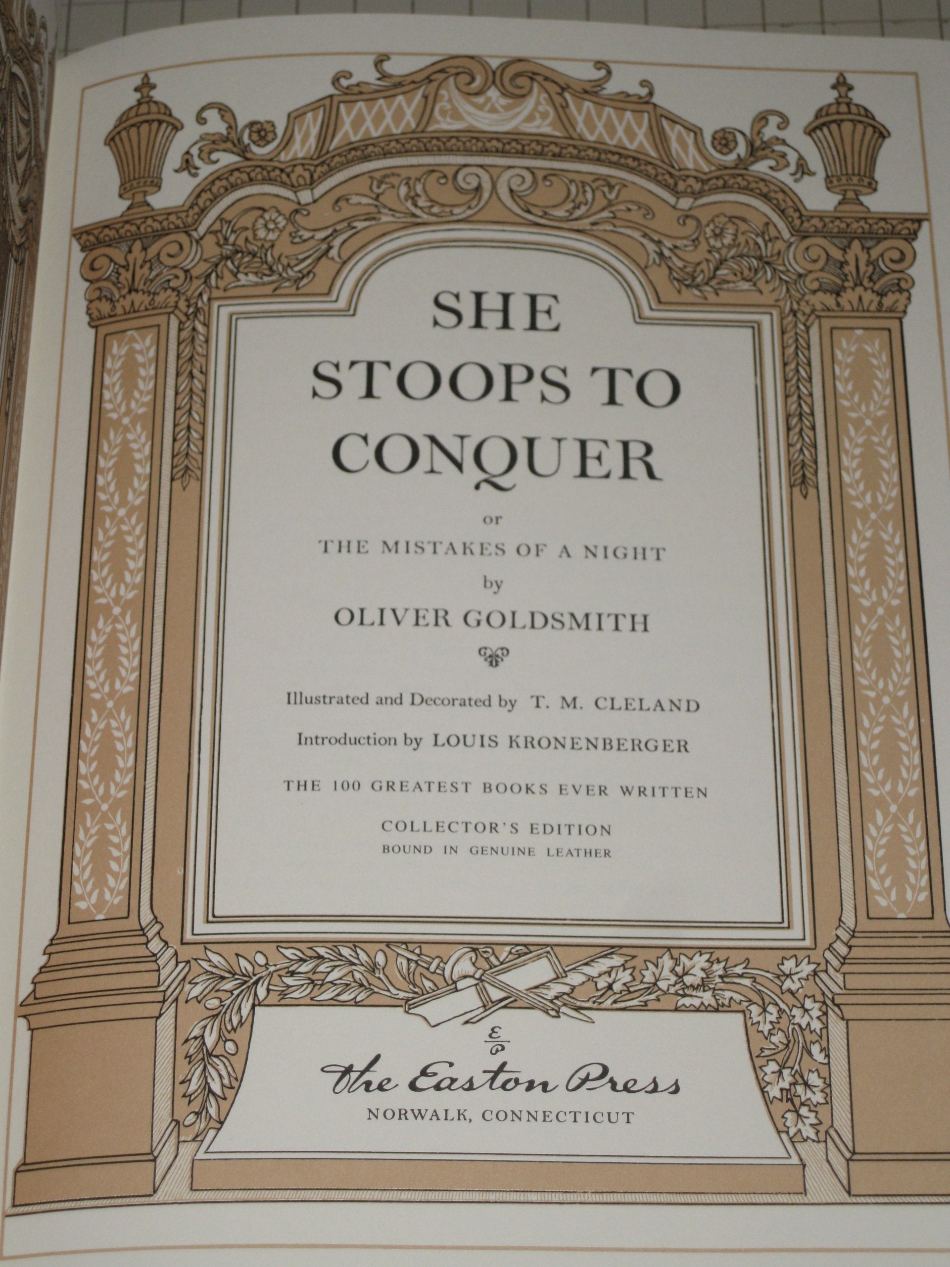 She Stoops to Conquer or The Mistakes of a Night (100 Greatest Books Ever Written) used book depot