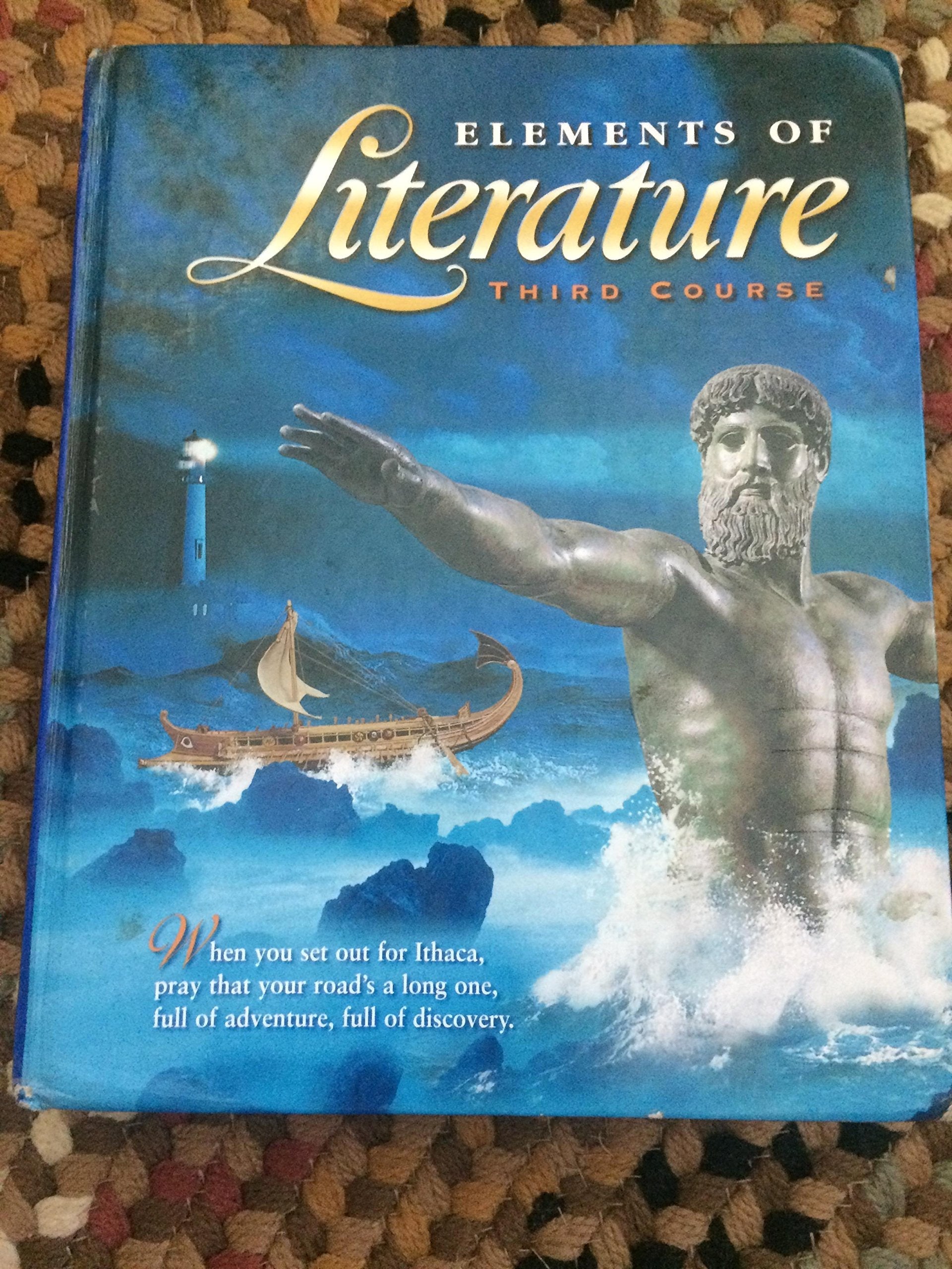 Holt Elements of Literature: Student Edition, Third Course, Grade 9, 2000 used book depot