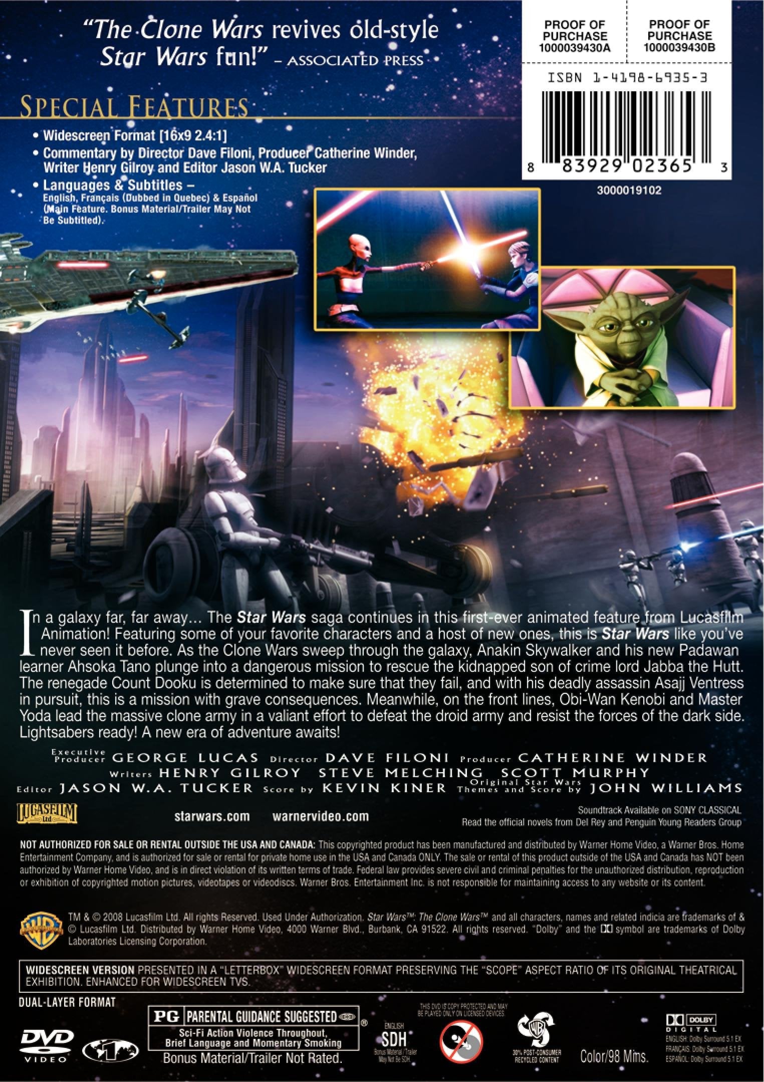 Star Wars: The Clone Wars (Widescreen Edition) used book depot