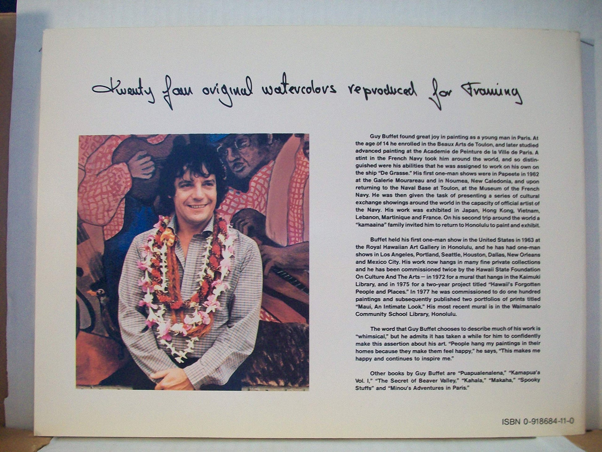 Guy Buffet's Hawaii: Twenty Four Original Watercolors Reproduced for Framing used book depot