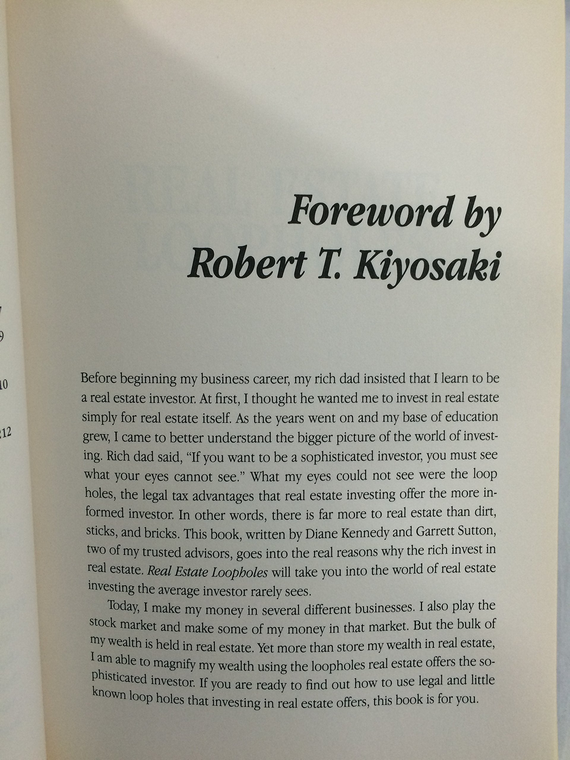 Real Estate Loopholes: Secrets of Successful Real Estate Investing (Rich Dad's Advisors) used book depot