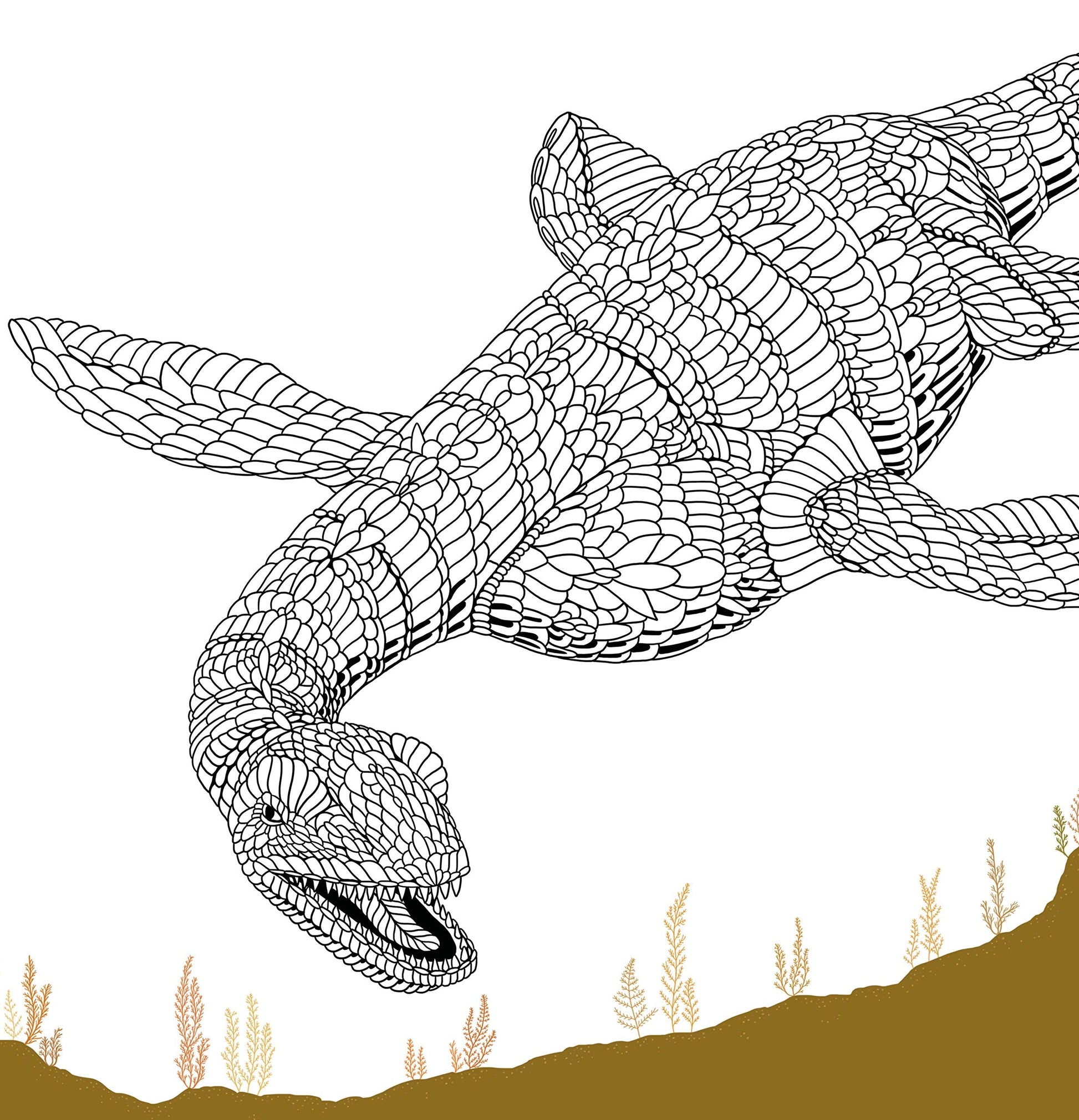 Dinosauria: Dinosaurs to Color and Facts to Discover used book depot