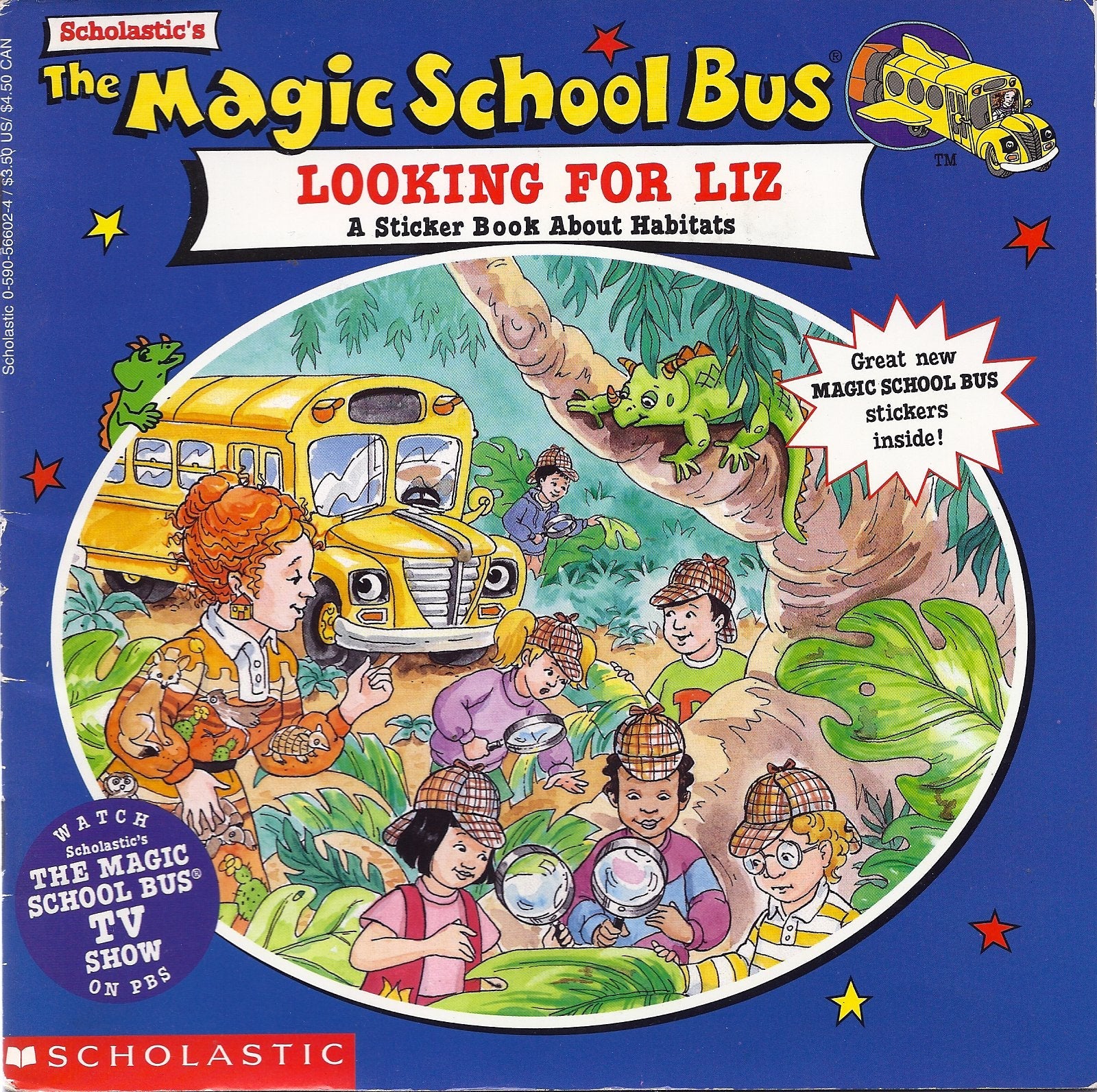 Magic School Bus: Looking for Liz: A Sticker Book About Habitats used book depot