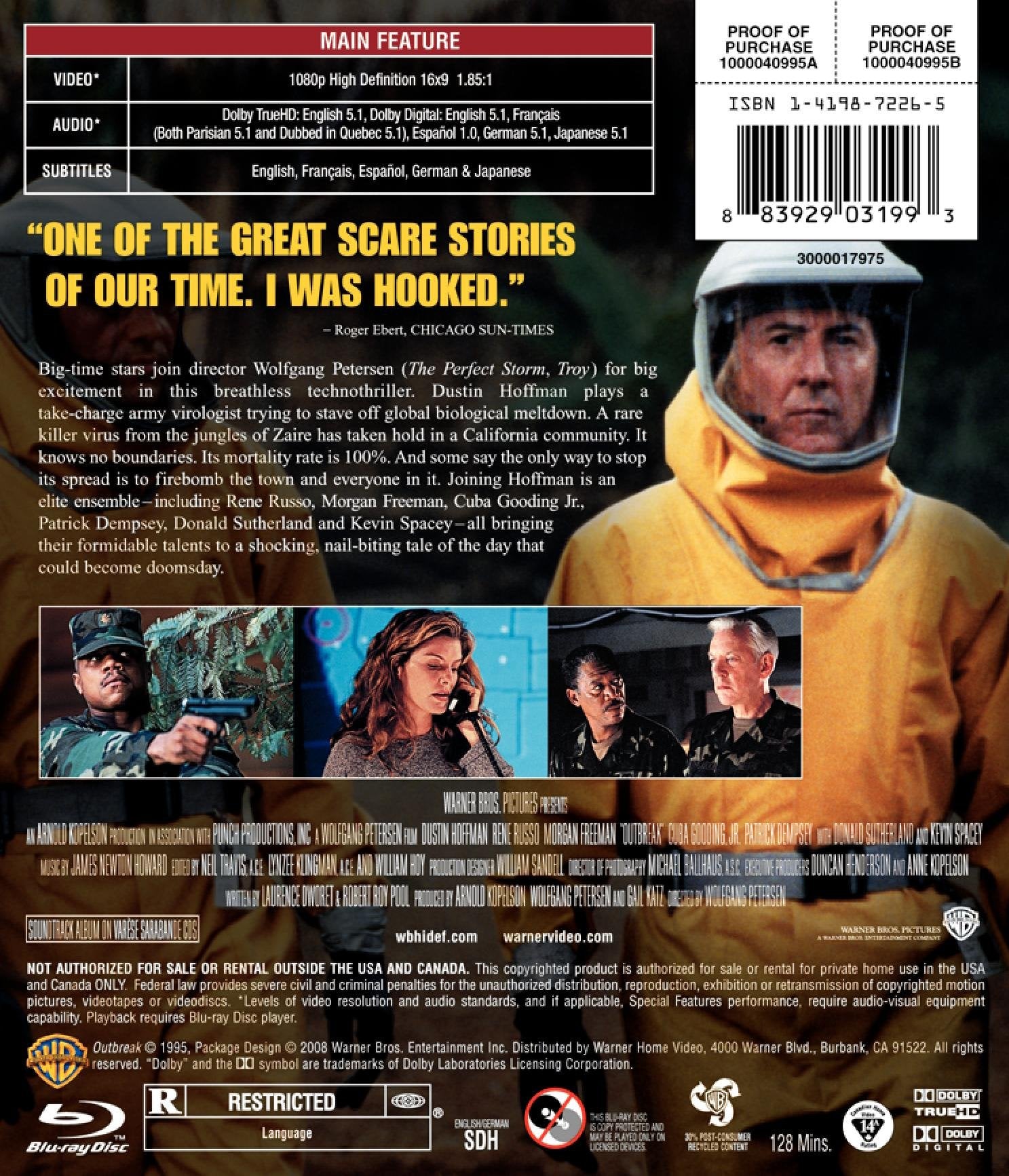 Outbreak [Blu-ray] used book depot
