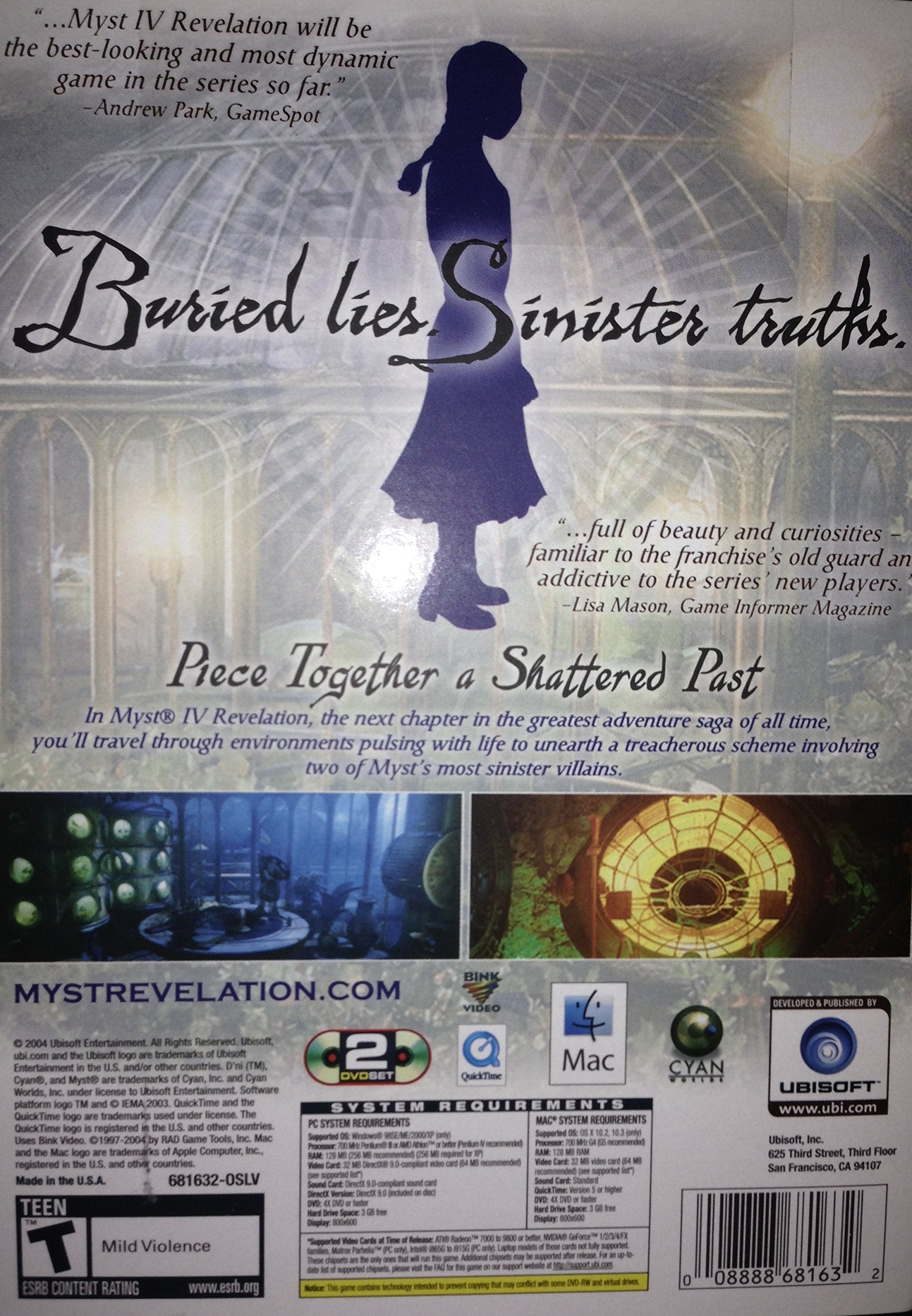 Myst IV: Revelation (DVD-ROM) - PC/Mac used book depot