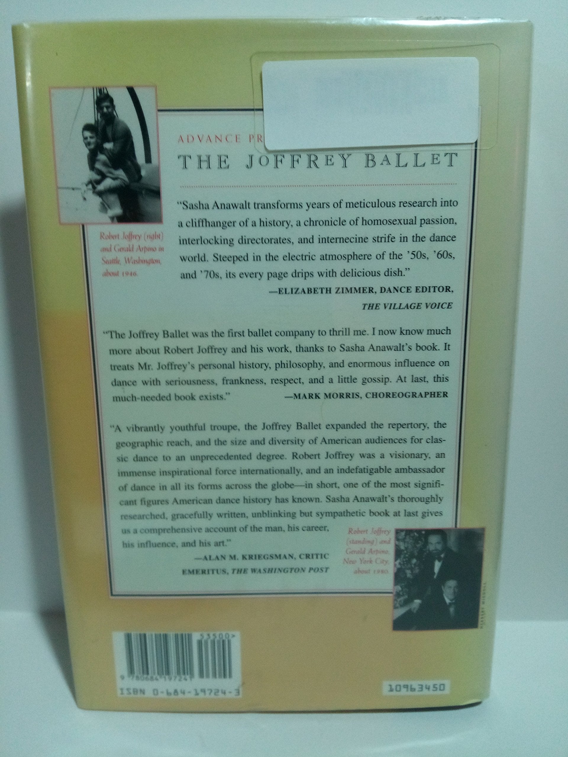 The JOFFREY BALLET: Robert Joffrey and the Making of An American Dance Company used book depot